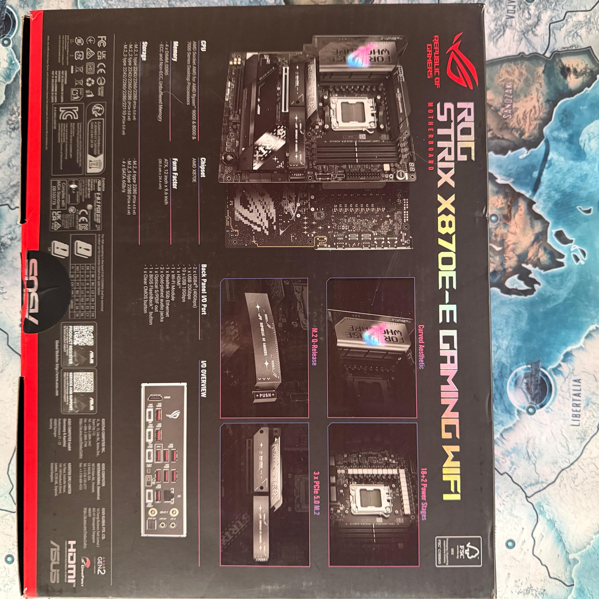 ASUS Rog Strix X870E-E Gaming WiFi motherboard