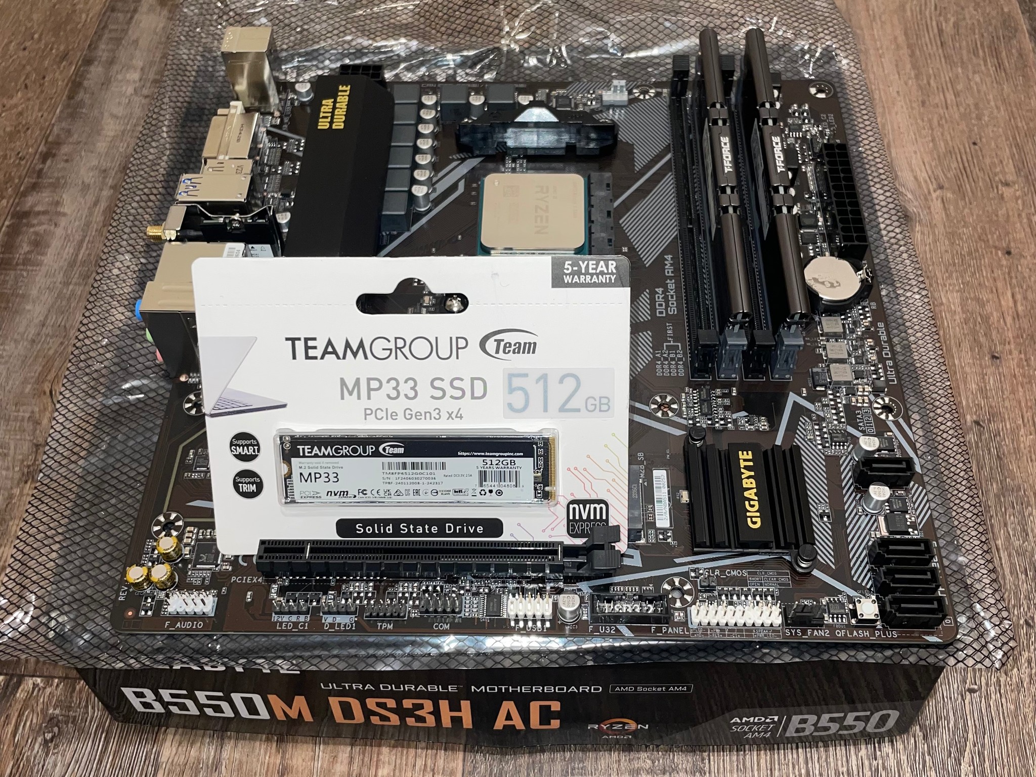 Am4 Motherboard/CPU/RAM/SSD Combo!