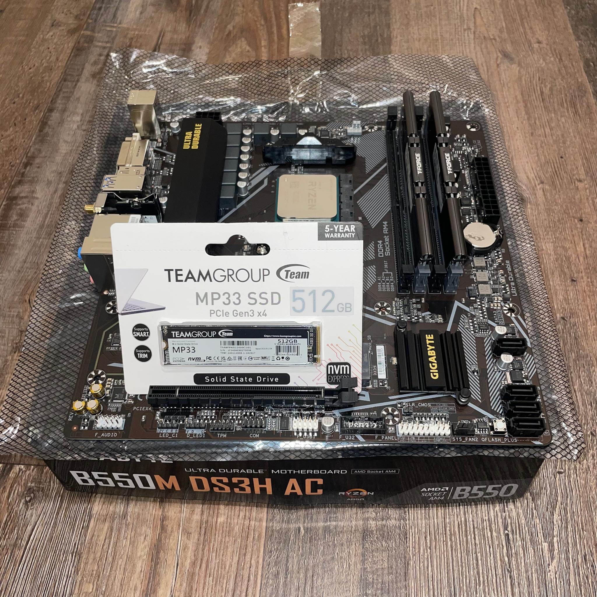 Am4 Motherboard/CPU/RAM/SSD Combo!