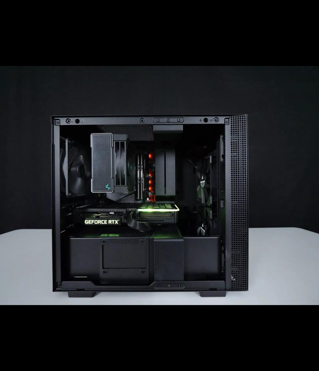 Clean Black 1080-1440p Gaming/Streaming PC!