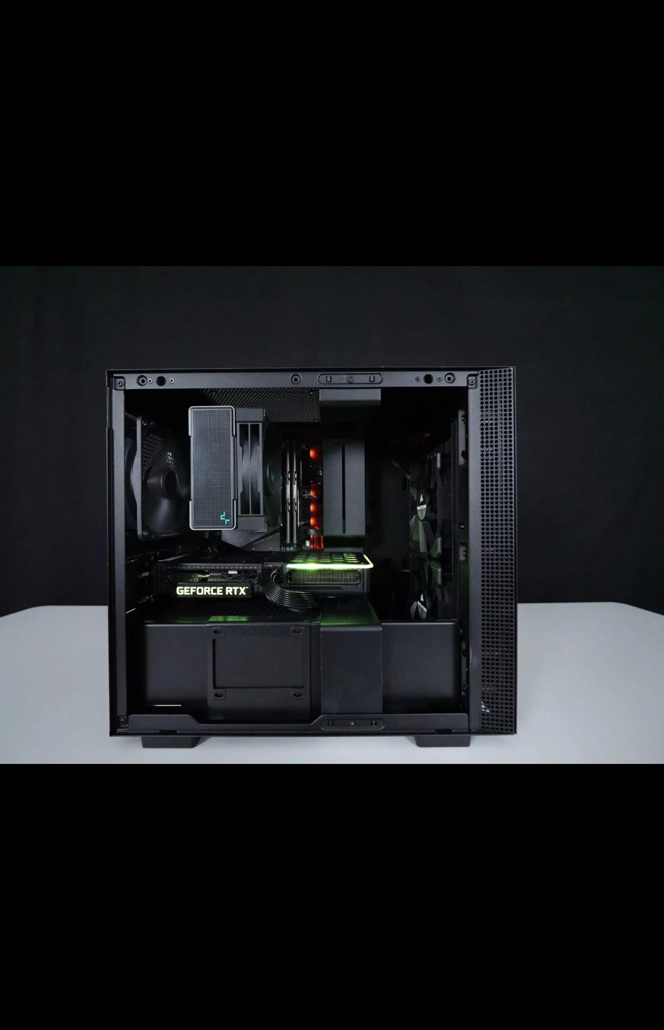 Clean Black 1080-1440p Gaming/Streaming PC!