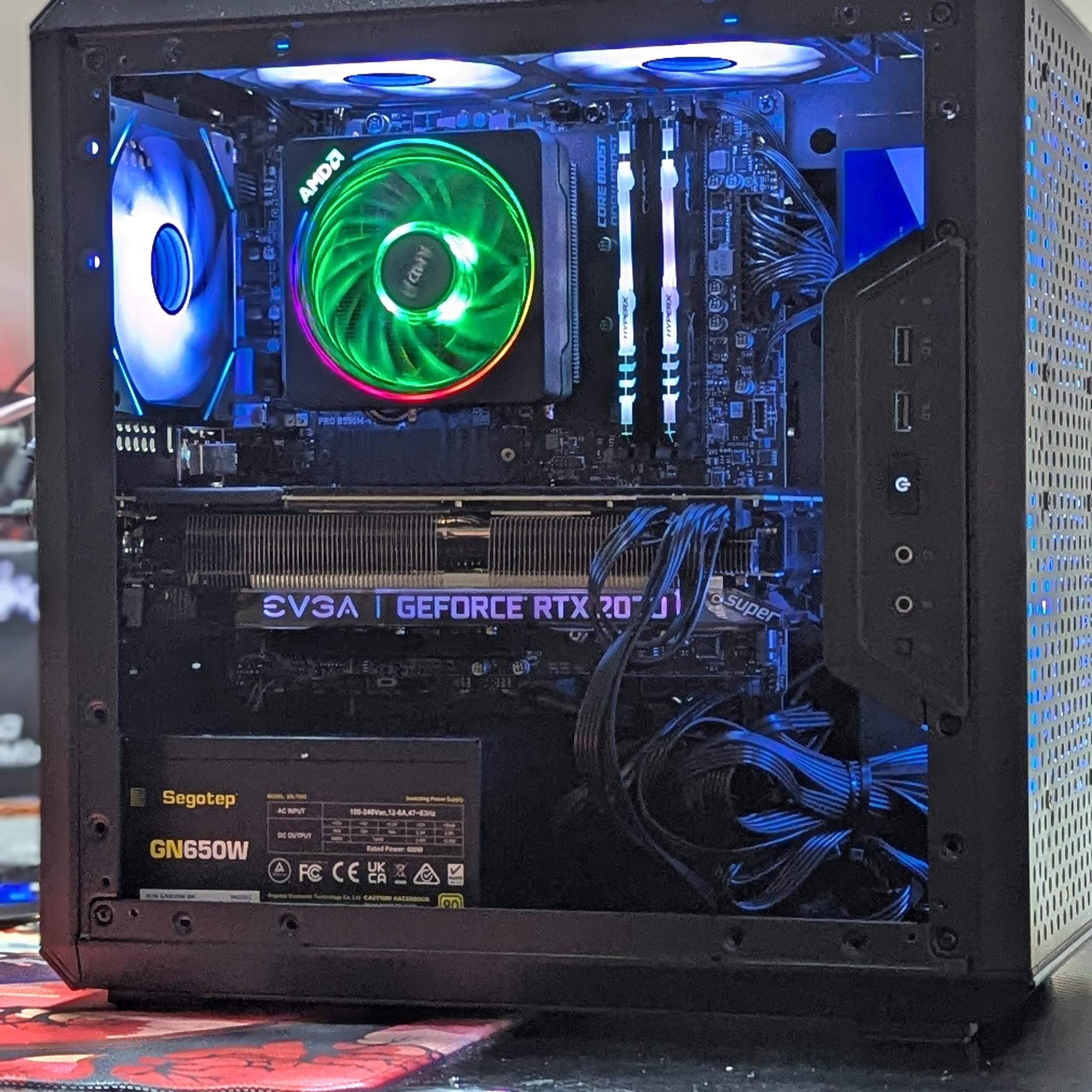 Gaming PC|AMD Ryzen 5 5600|EVGA GEFORCE RTX 2070 SUPER|1 TB NVMESSD|16 GB DDR4 3200 |Windows 11 Home