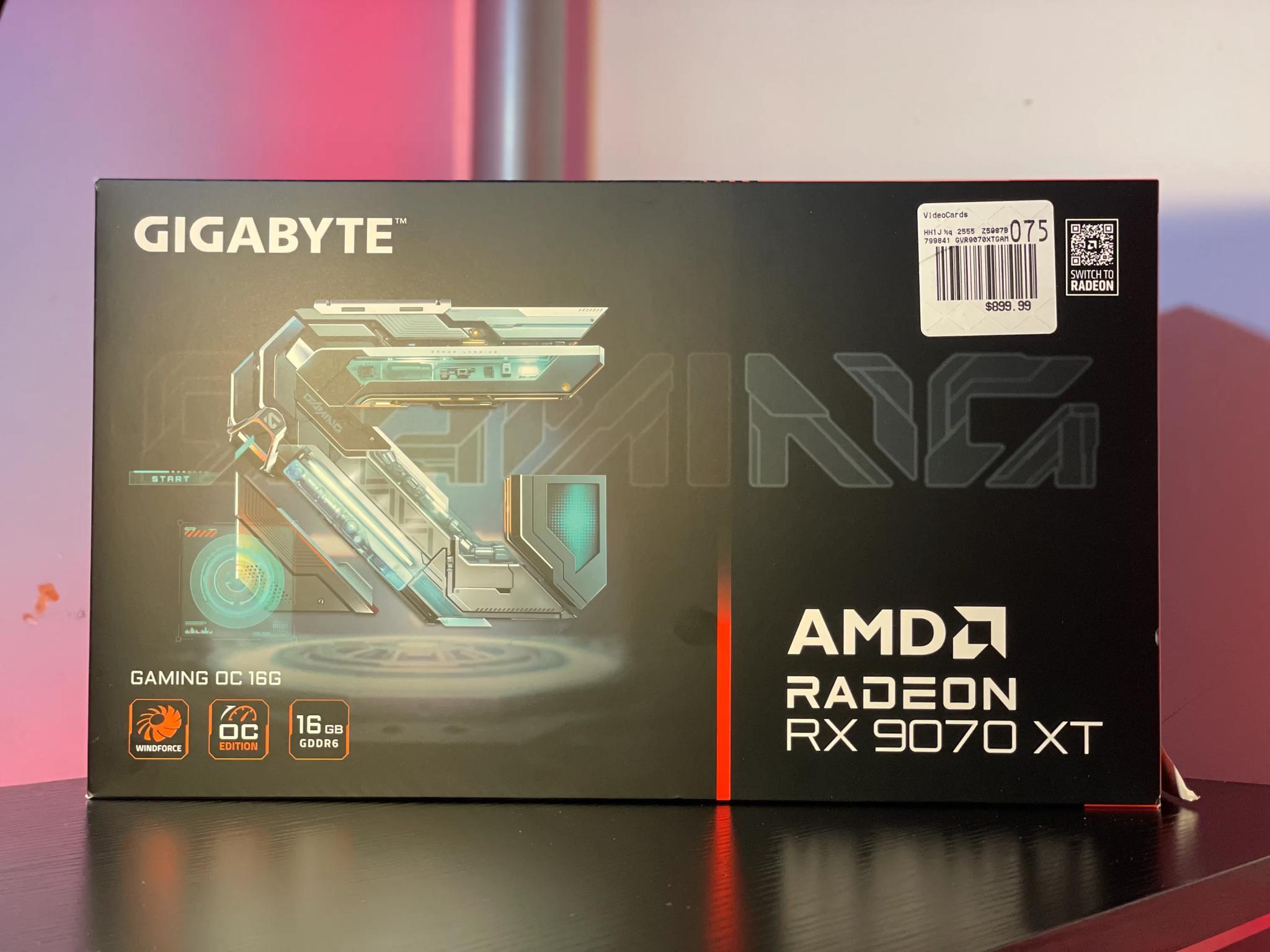 Brand New! AMD RX 9070 XT 16GB Gigabyte Gaming OC