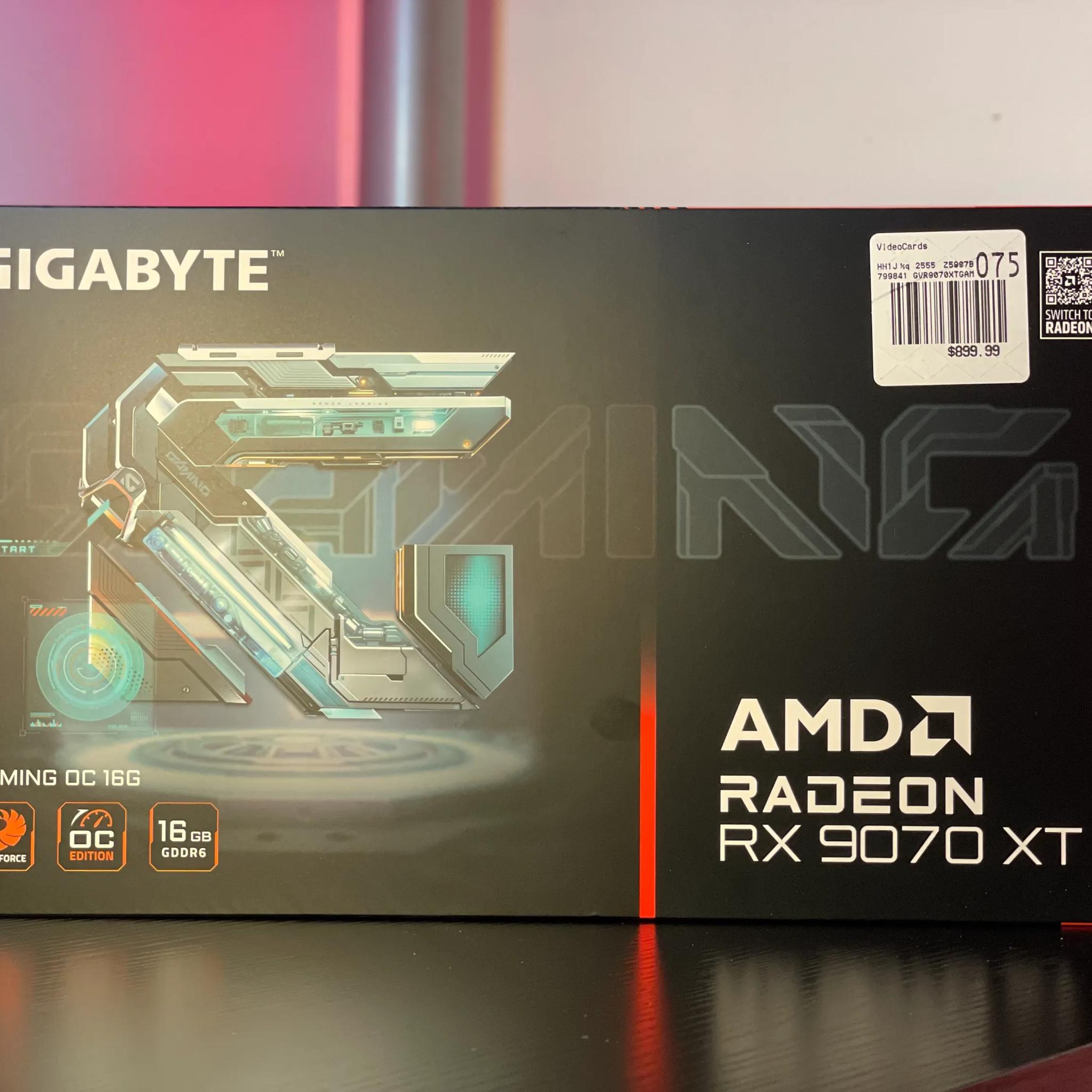 Brand New! AMD RX 9070 XT 16GB Gigabyte Gaming OC