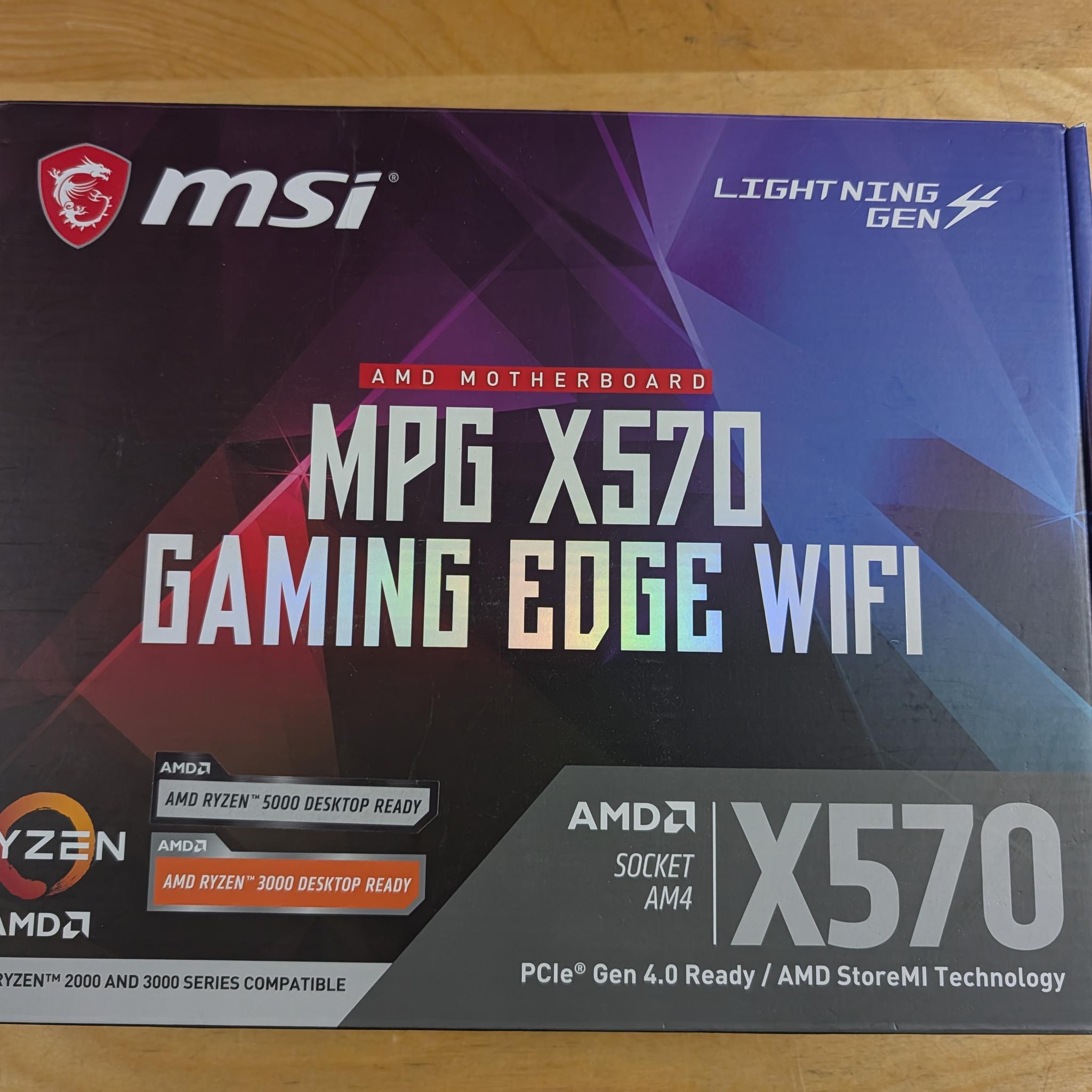 Ryzen 7 5800x + MSI X570 + 32GB DDR4