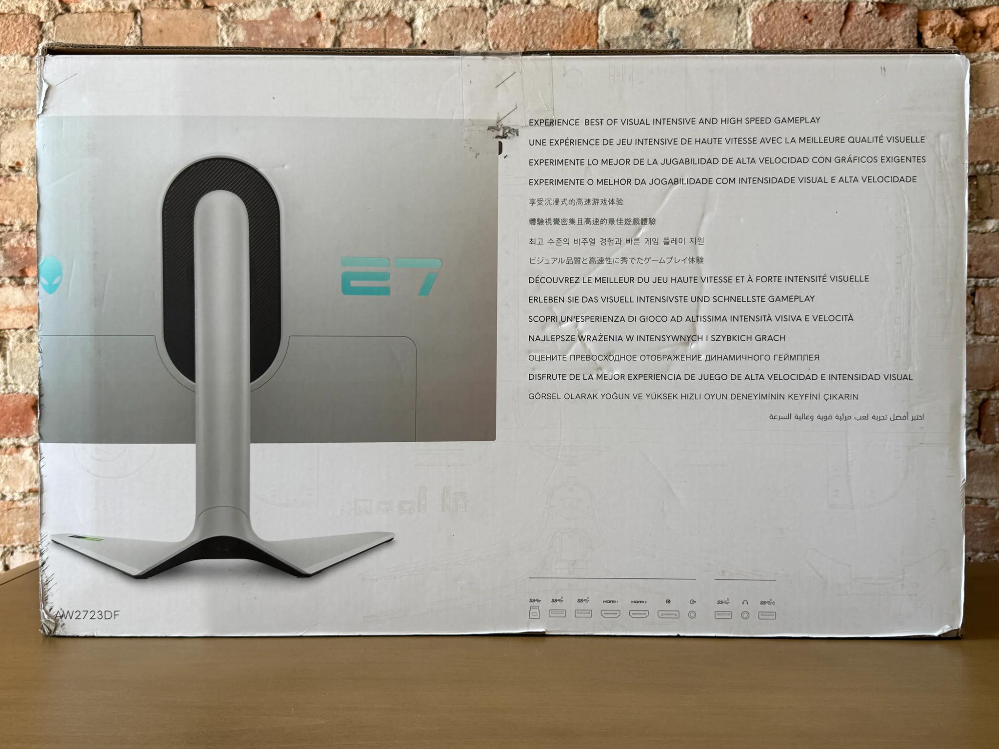 Alienware AW2723DF 27" 1440p 280Hz Gaming Monitor – Lunar Light (Refurbished by Dell)