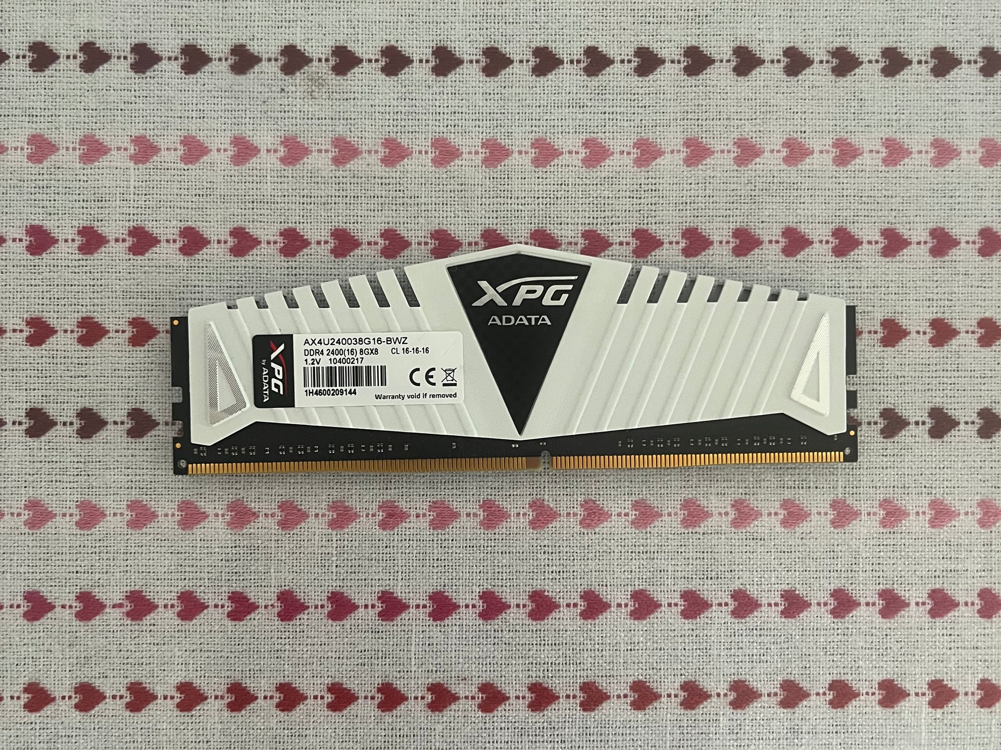 XPG ADATA White 1X8GB 2666MHZ DDR4
