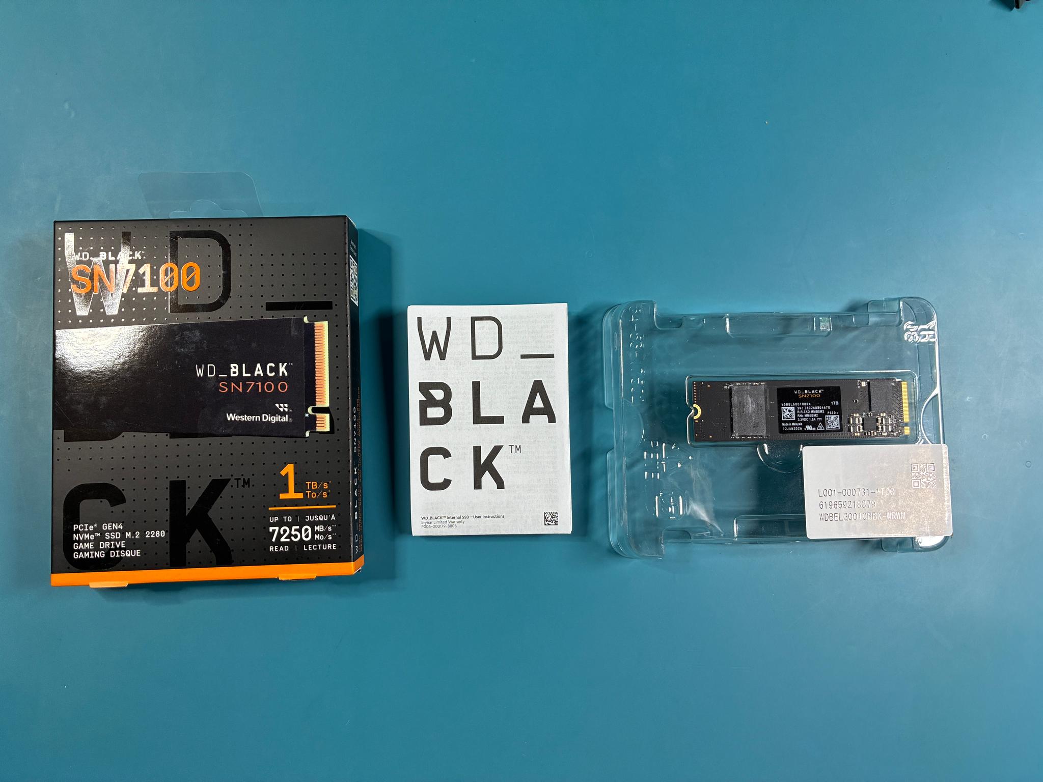 WD_BLACK SN7100 1TB NVMe SSD w/ Windows 11 Pro Preinstalled + Retail Key (SSD)