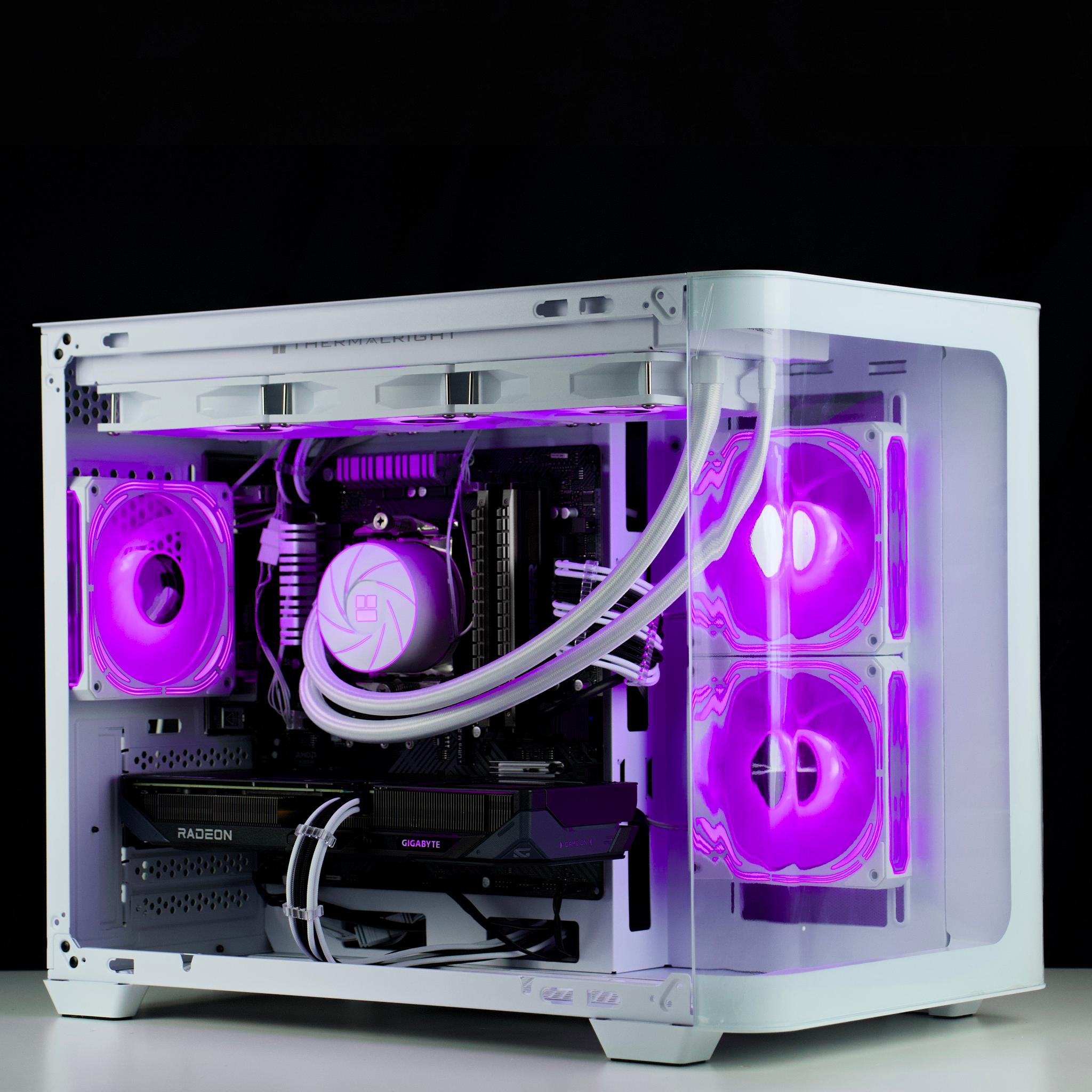 ❄️🧊💎 Whiteout 1440P Gaming PC | RX 9060 XT 16GB, Ryzen 7 5800X, 32GB RAM, 1TB | ❄️🧊💎