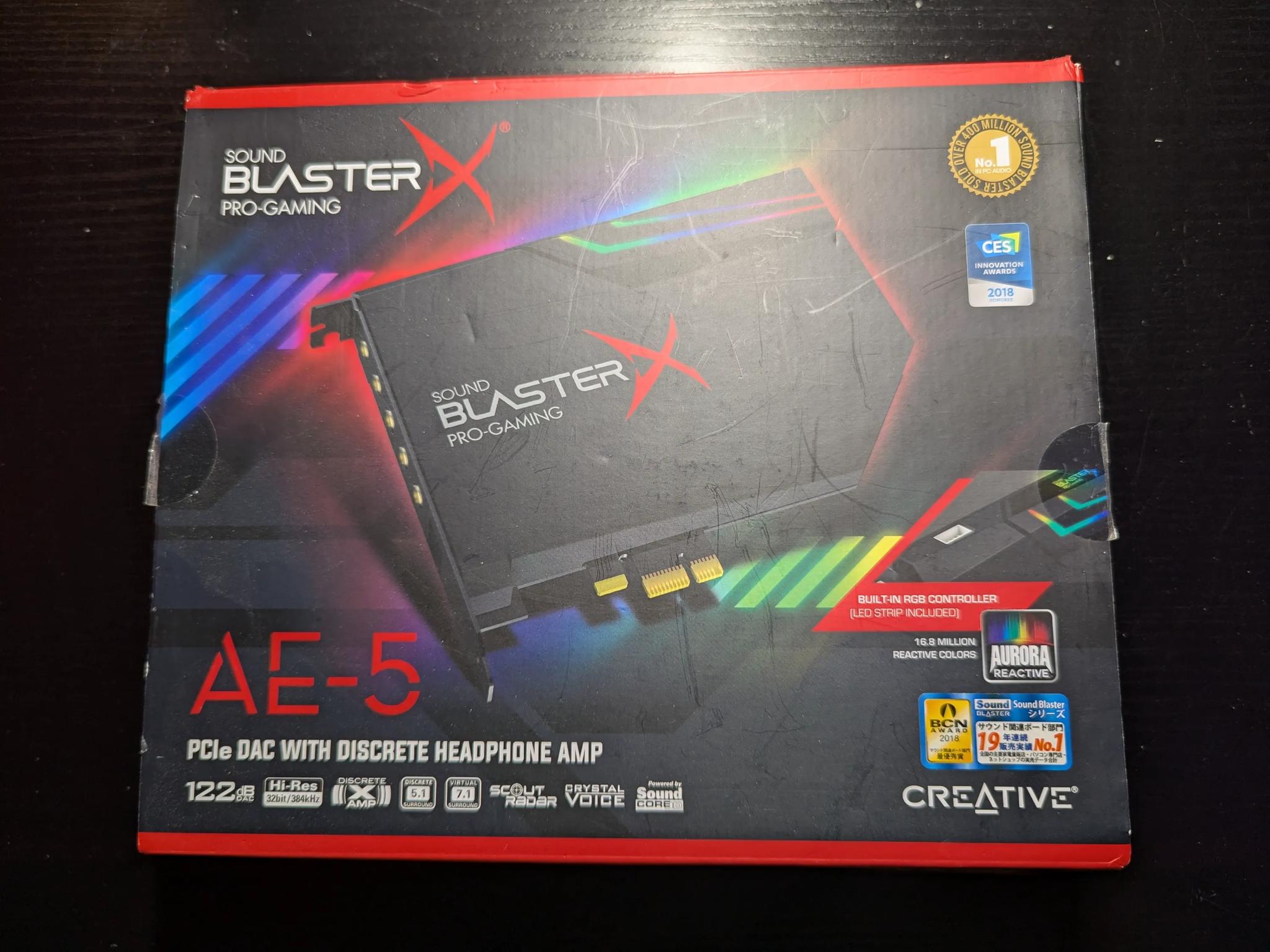 Creative 70SB174000000 Sound BlasterX AE-5 Hi-Resolution PCIe Gaming Sound Card