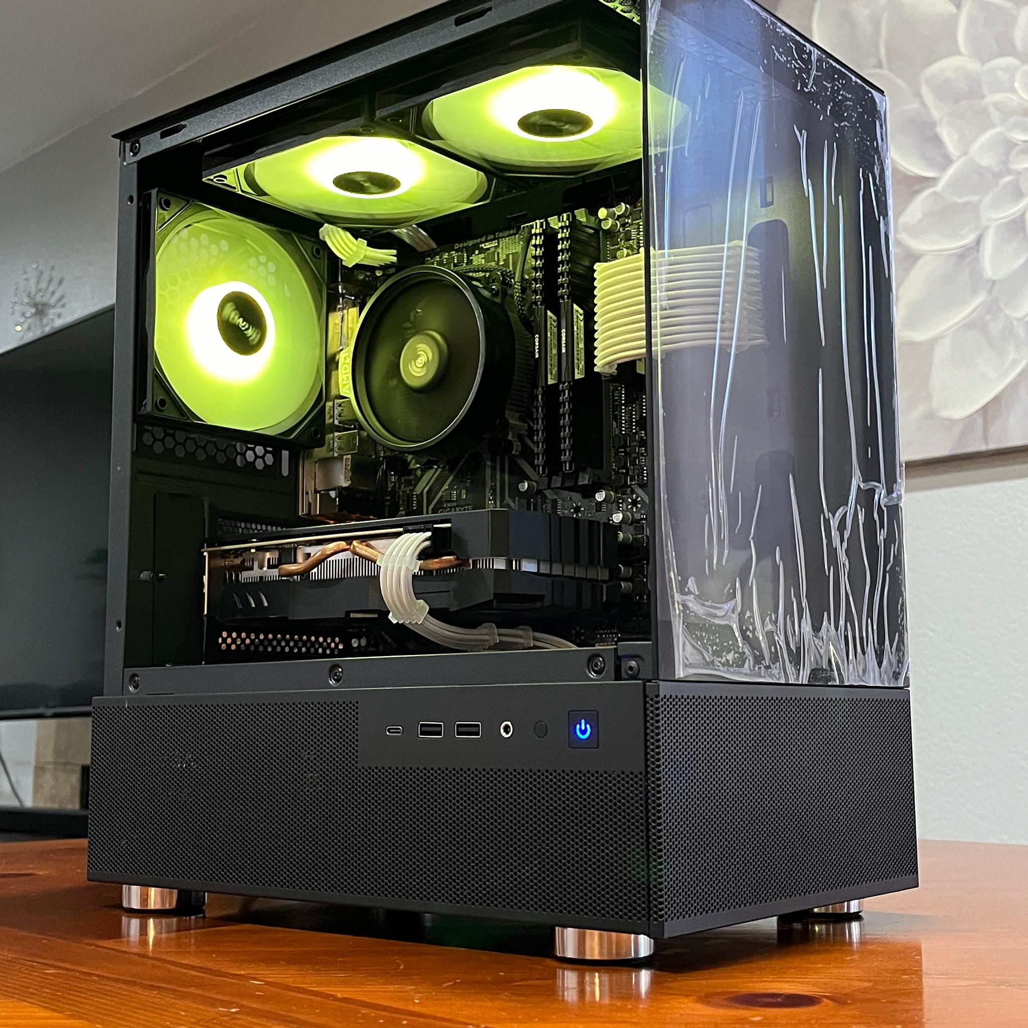 RX 580 8GB, Ryzen 7 2700X, 16GB RAM | Black RGB Gaming Computer/PC