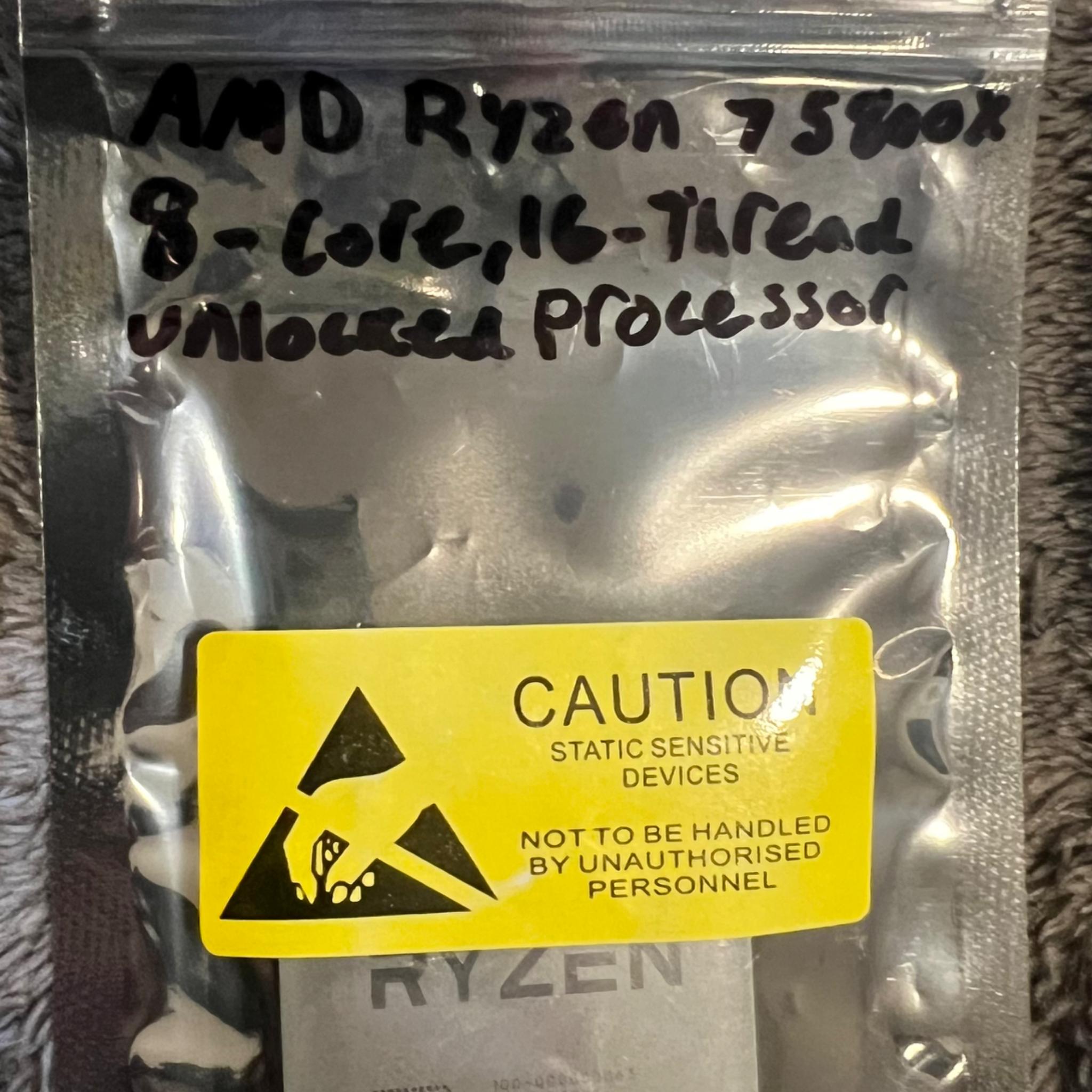 AMD Ryzen 7 5800X 8-Core, 16 Thread Unlocked Processor Socket AM4