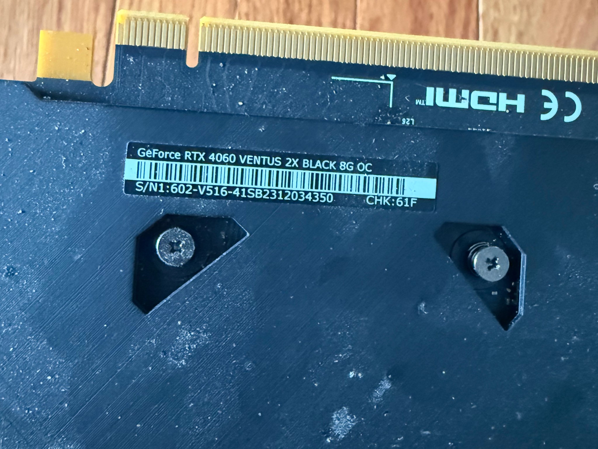 MSI GeForce RTX 4060 VENTUS 2X BLACK 8G OC