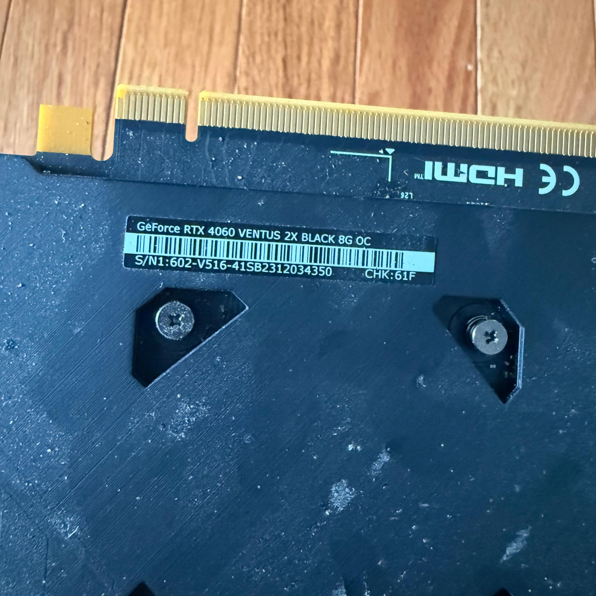 MSI GeForce RTX 4060 VENTUS 2X BLACK 8G OC