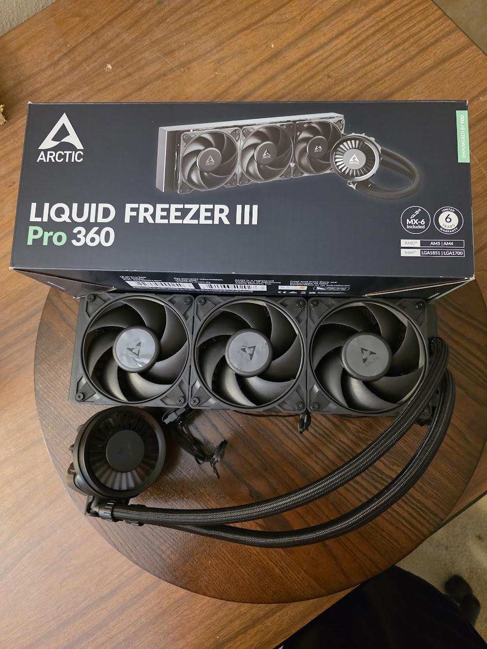 Arctic Cooling Liquid Freezer III PRO 360mm All in One Liquid CPU Cooling Kit - Black