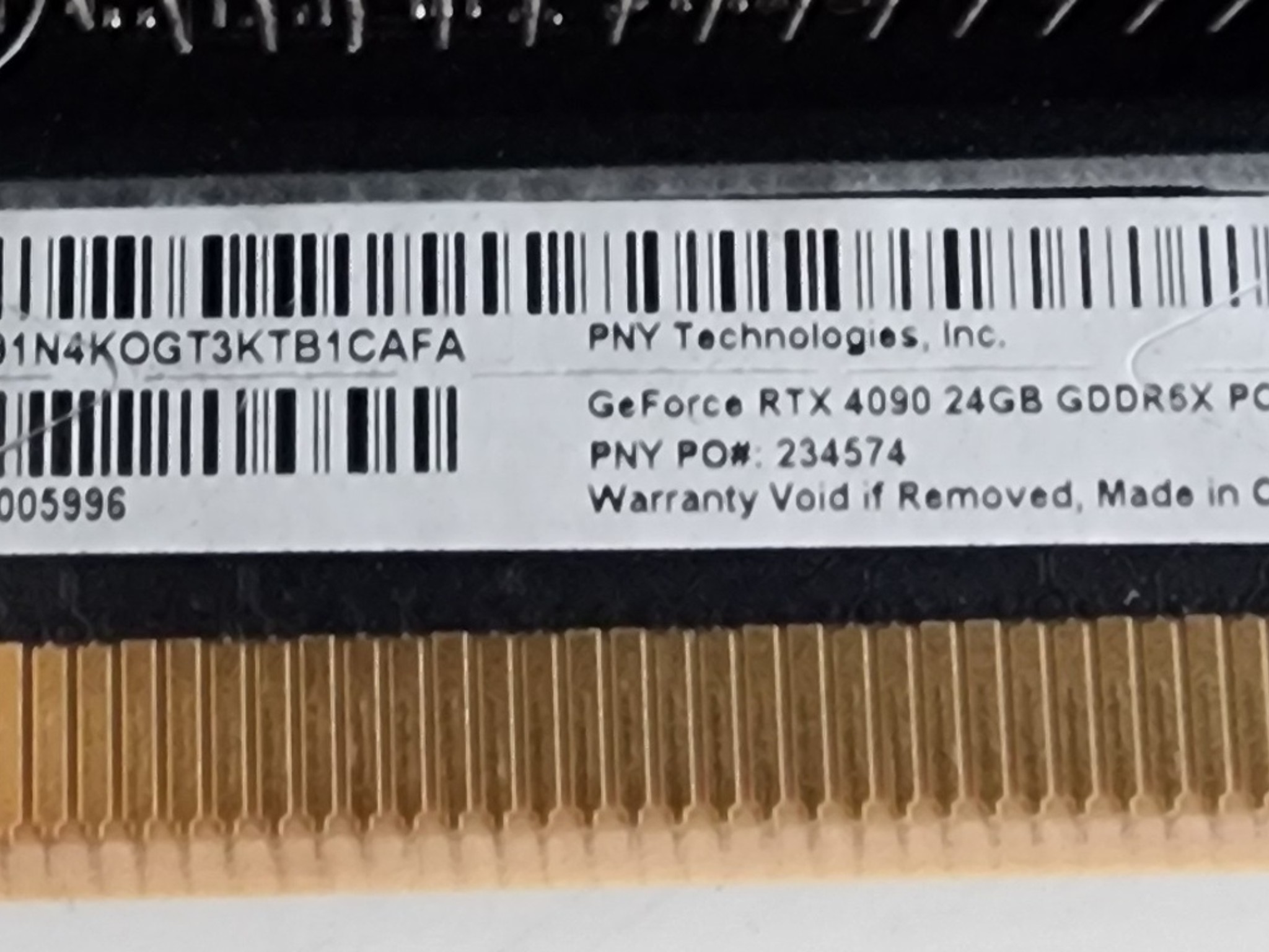 PNY GeForce RTX 4090, Triple Fan, 24GB
