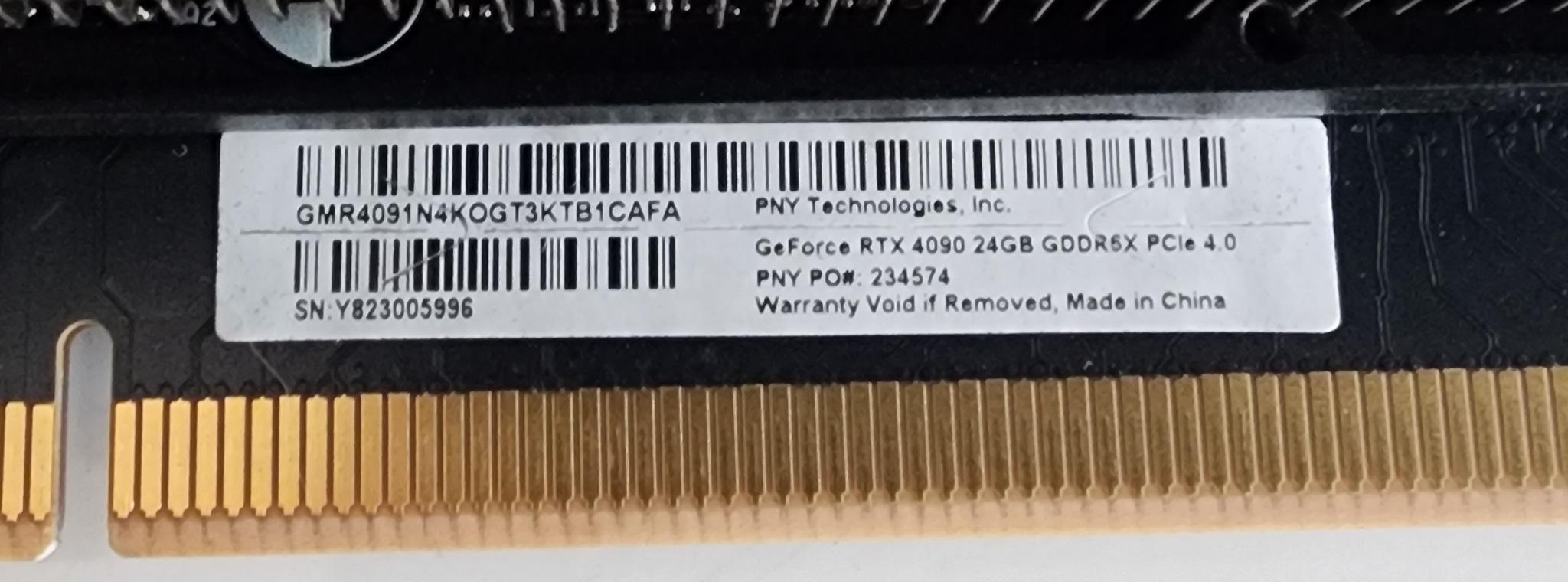 PNY GeForce RTX 4090, Triple Fan, 24GB