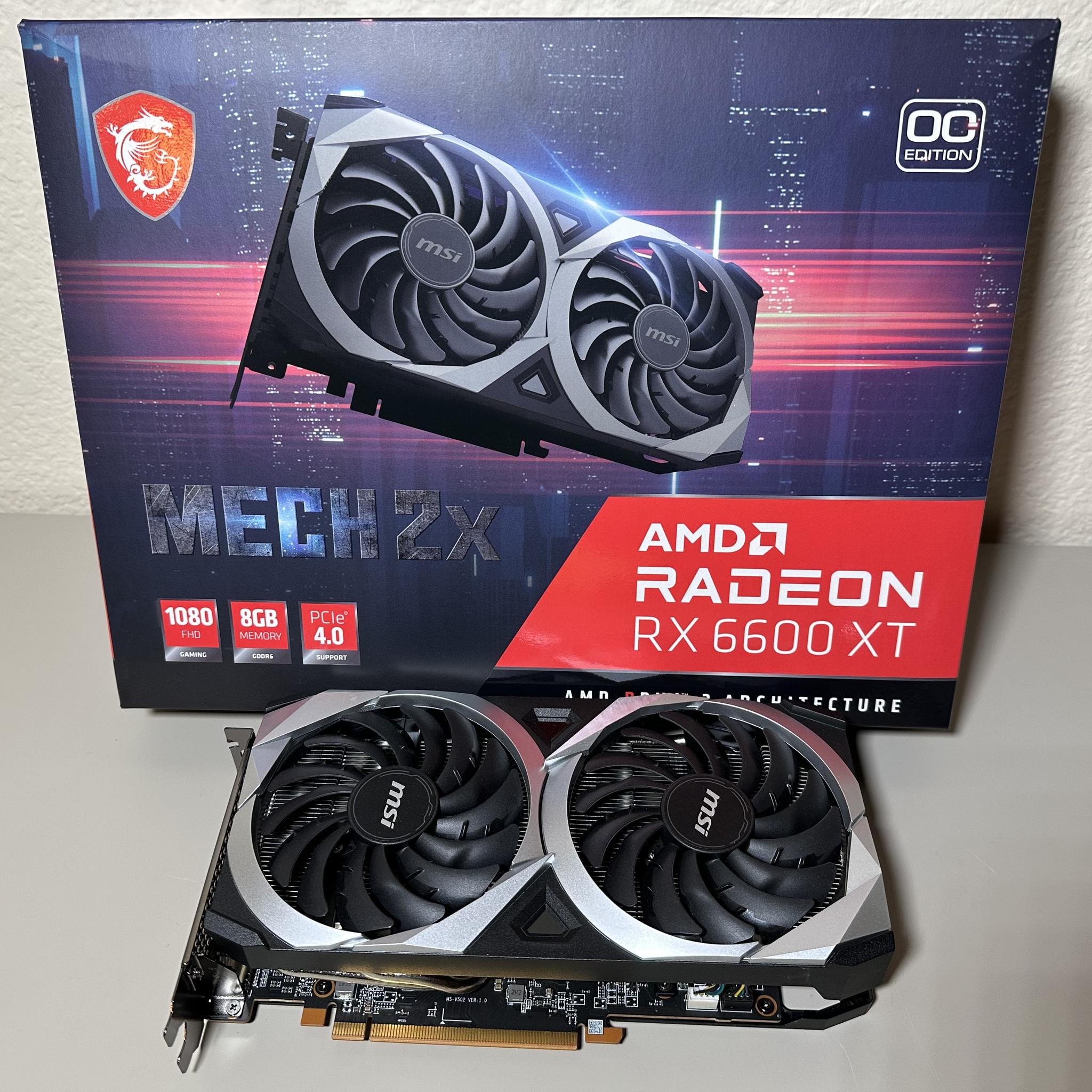 MSI Mech Radeon RX 6600 XT MECH 2X 8G OC