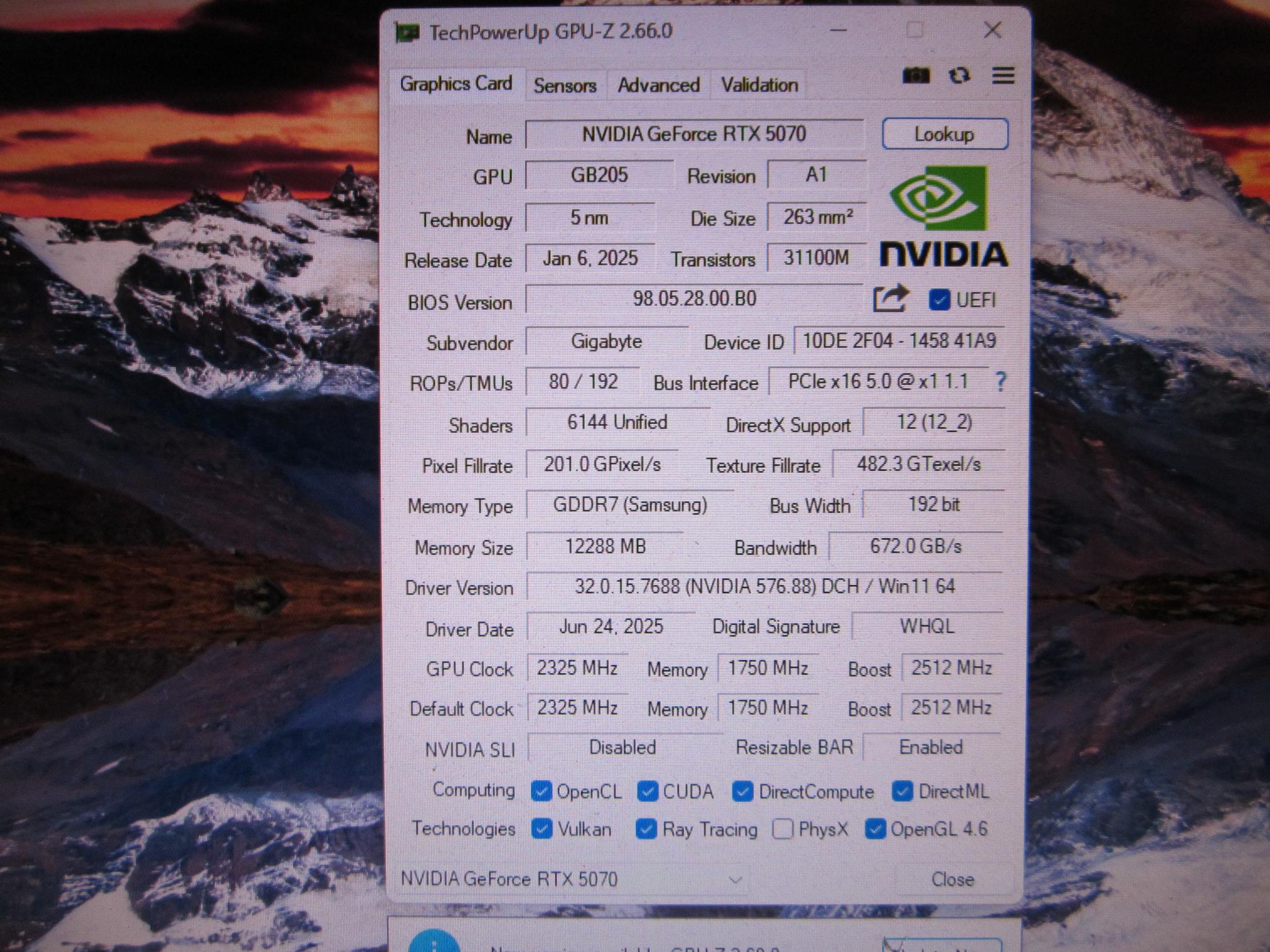 New Open Box! Gigabyte Windforce SFF RTX 5070 12Gb