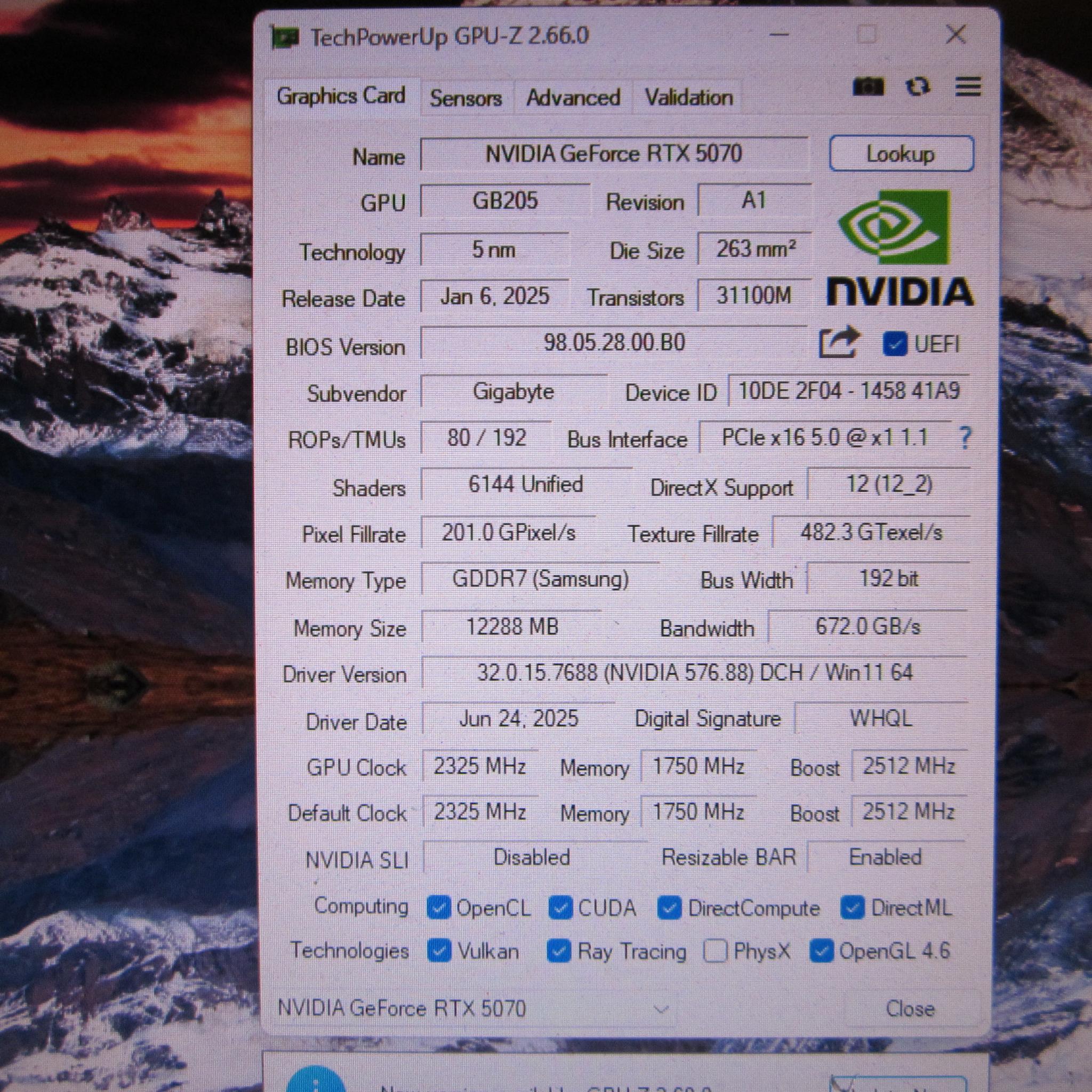 New Open Box! Gigabyte Windforce SFF RTX 5070 12Gb