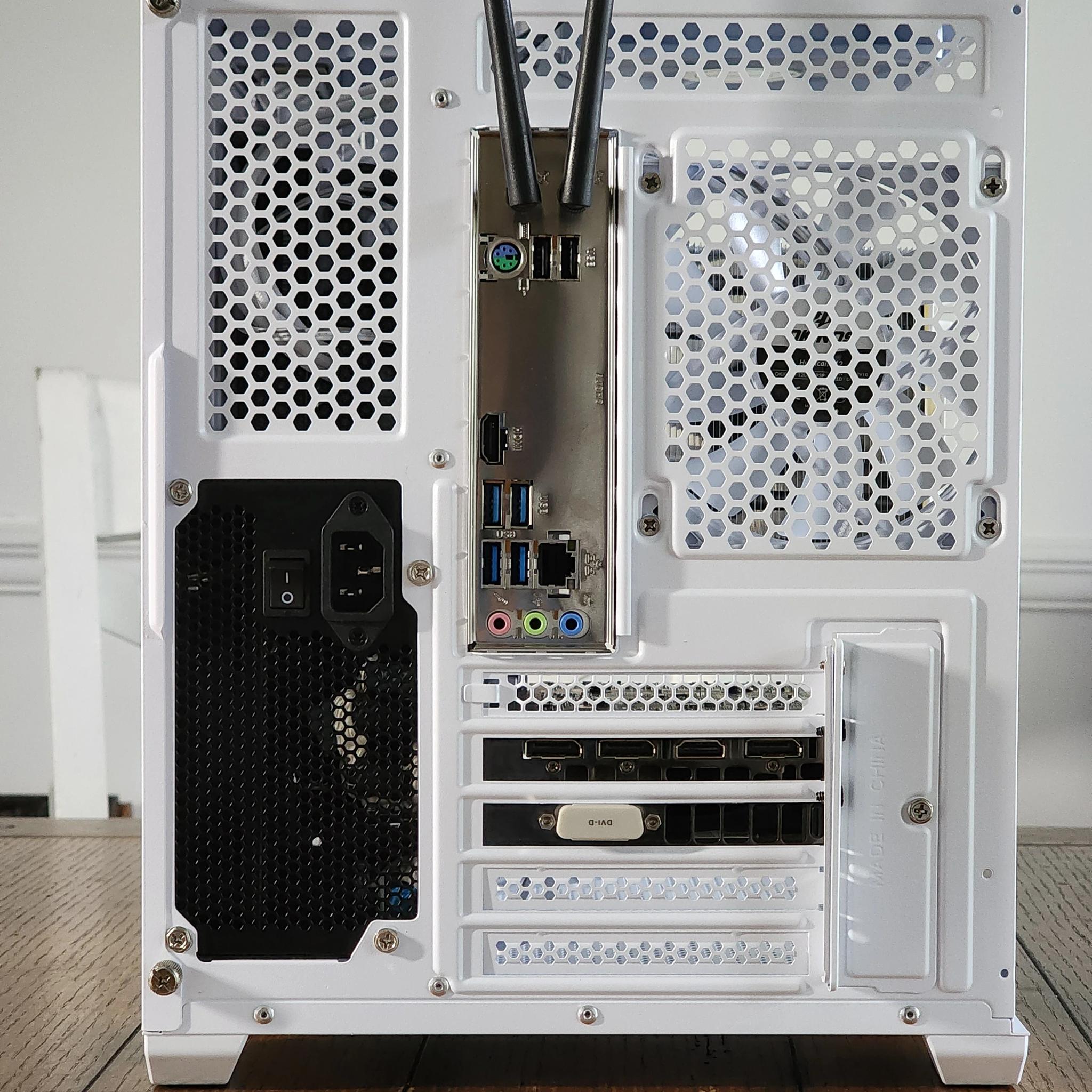 White Gaming PC | Ryzen 5 | GTX 1060 6GB | 16GB | 1TB | 450W | ARGB | WI-FI + BT