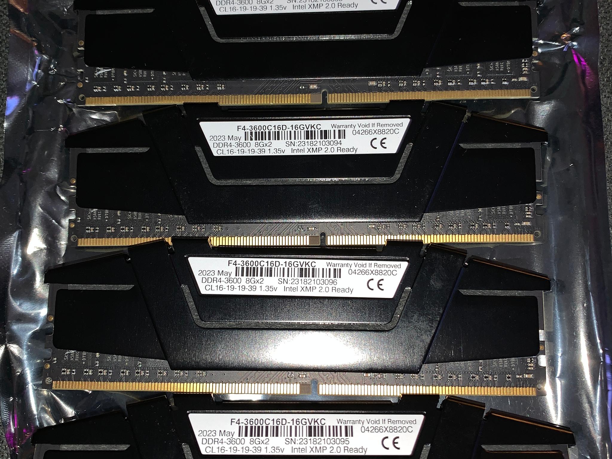 GSkill Ripjaw V ddr4 3600 4x8gb (32gb)