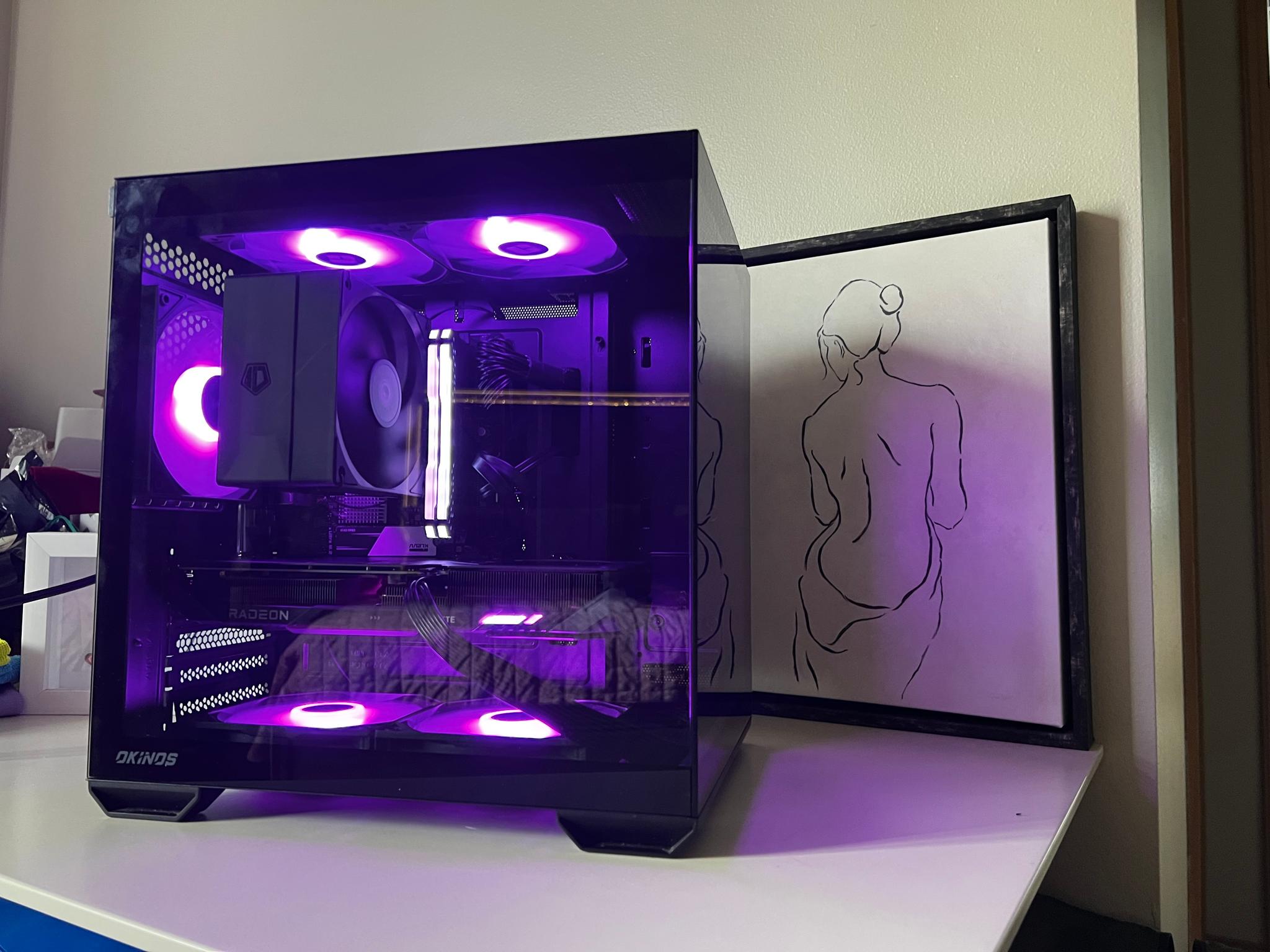 MYSTIC 🌑 | 🖥 Intel i5-12600K, RX 9060 XT, 1TB Nvme , 16GB RGB DDR4 | Black RGB Gaming PC