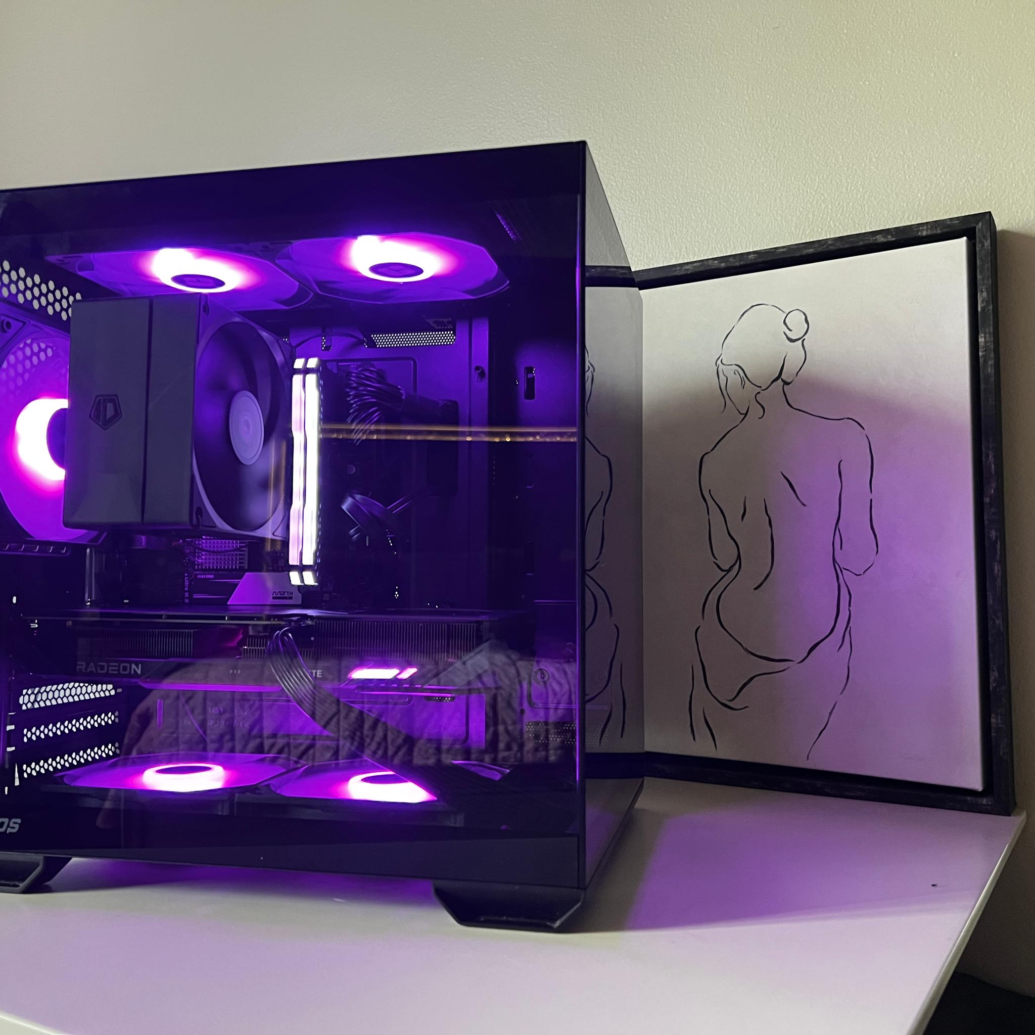 🟣9060xt. 12600k ✨1tb 16gb ddr4✨ 750 watt psu ✨Okinos mirage 4 case 🟣like new 🟣