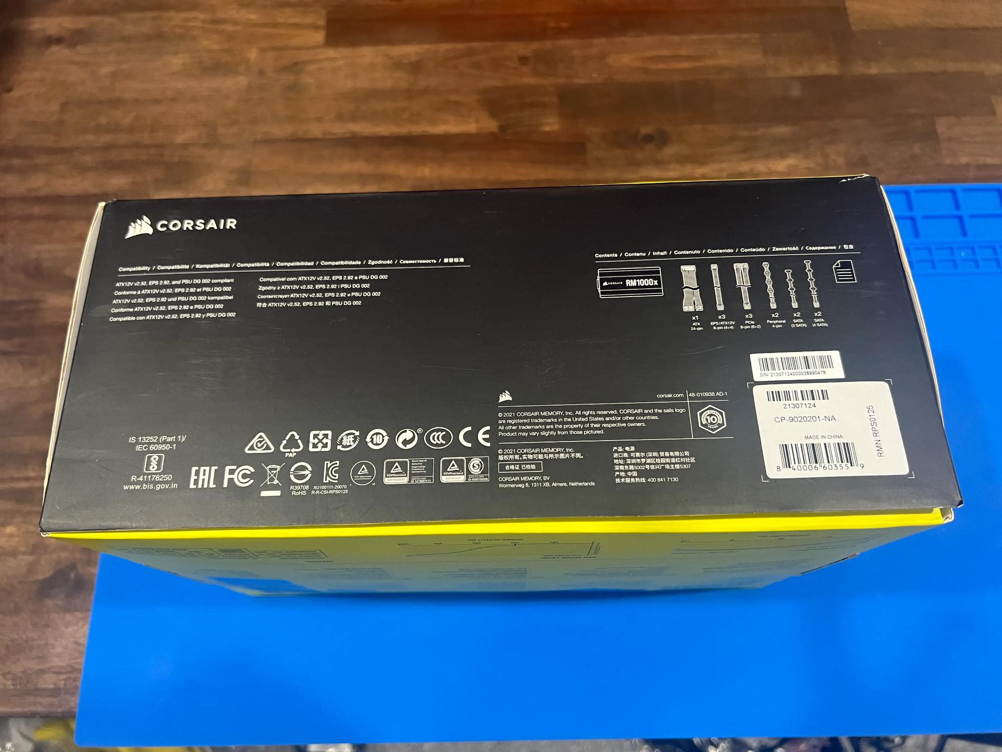 CORSAIR RM1000x ATX POWER SUPPLY