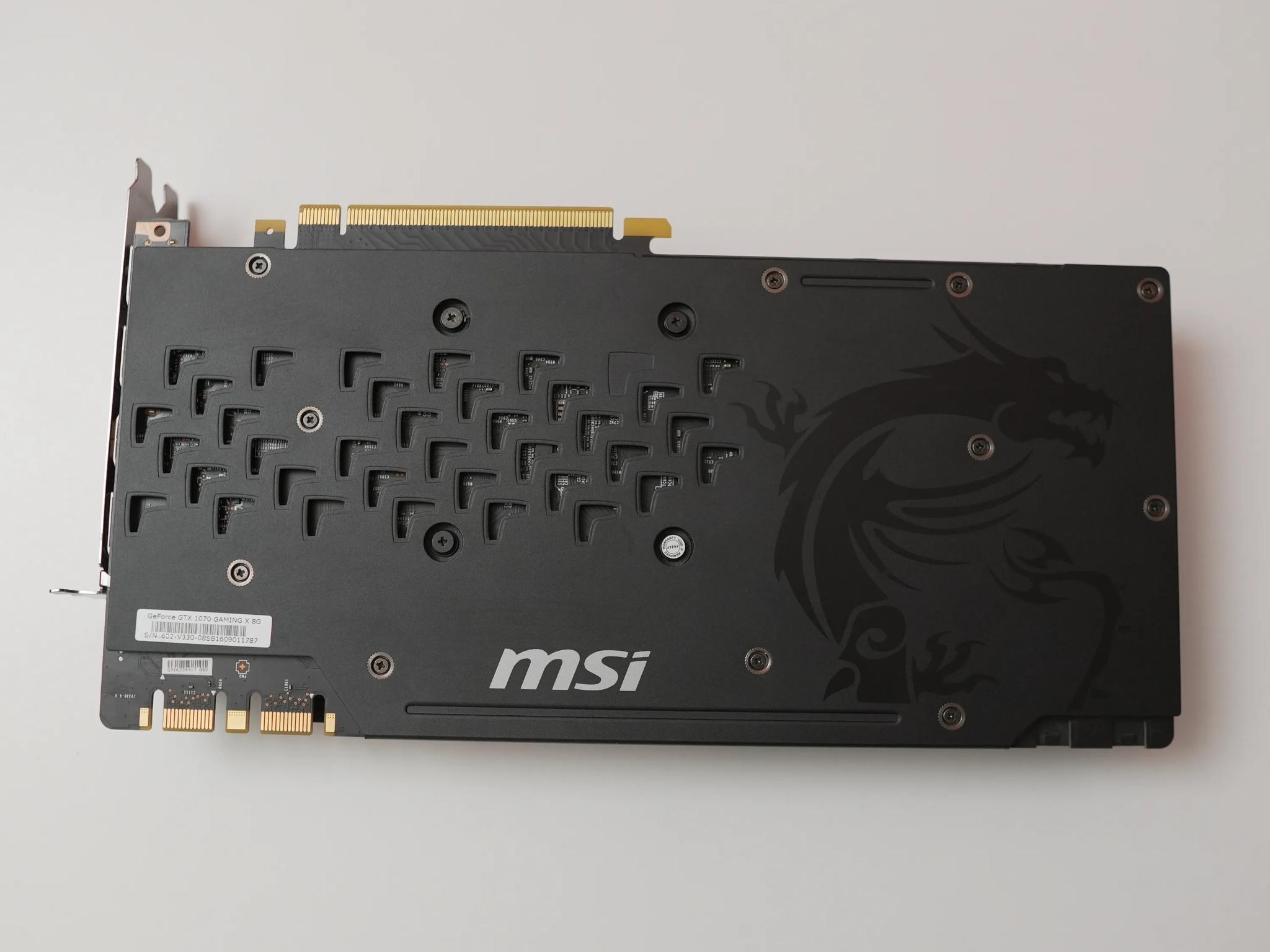 NVIDIA GTX 1070- MSI Gaming X 8GB