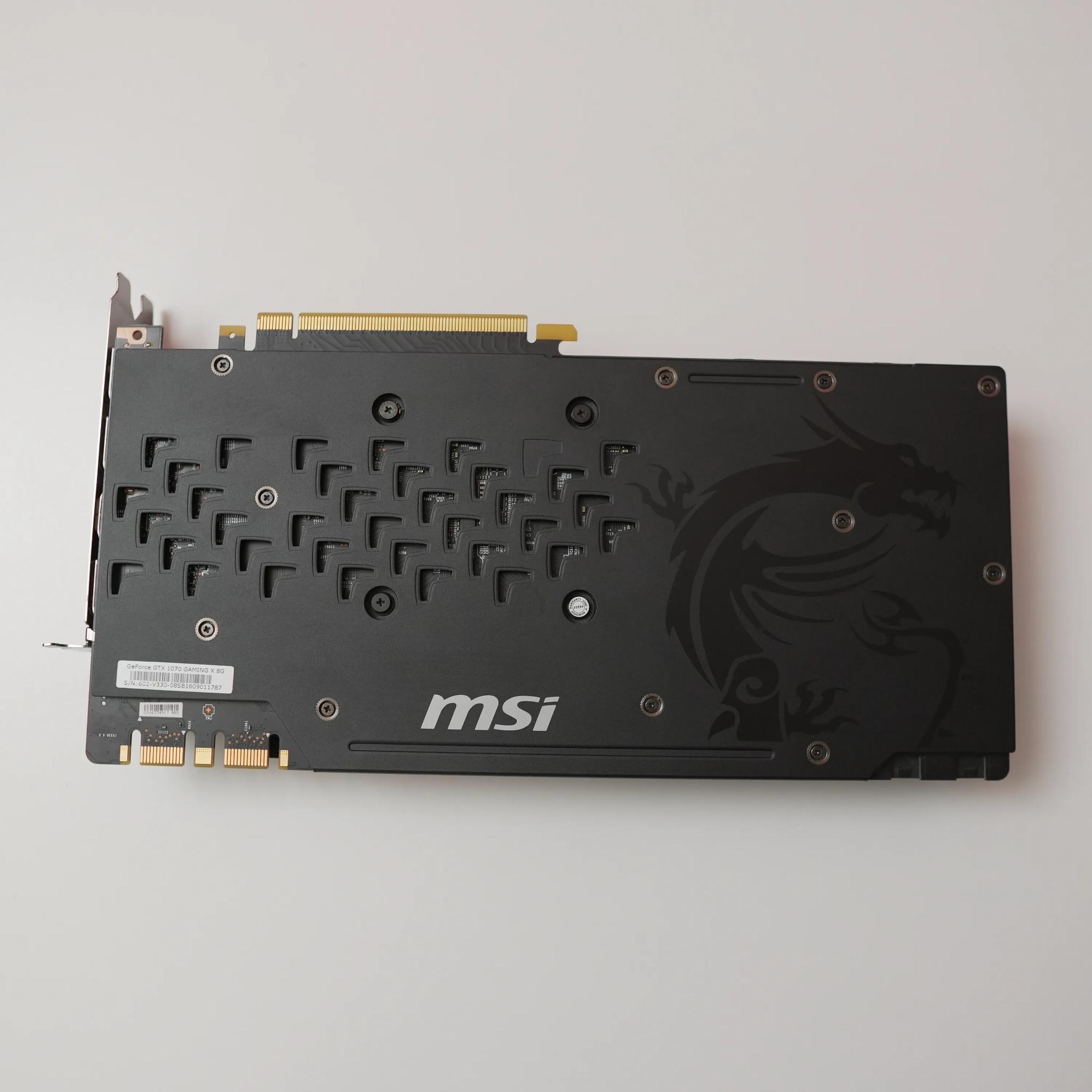 NVIDIA GTX 1070- MSI Gaming X 8GB