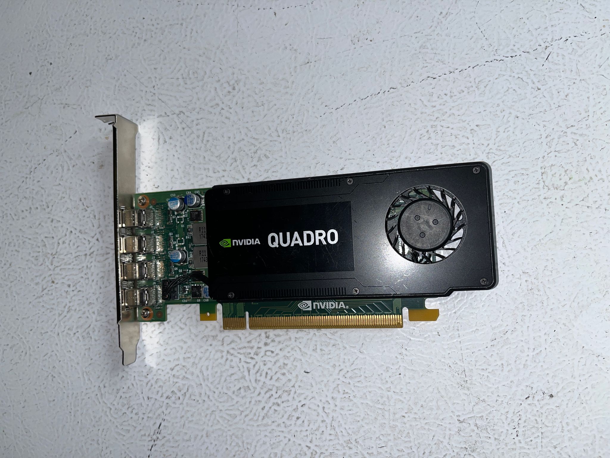 NVIDIA Quadro K1200 4GB GDDR5 GPU – 4× Mini DP – Full‑Height Bracket – Tested
