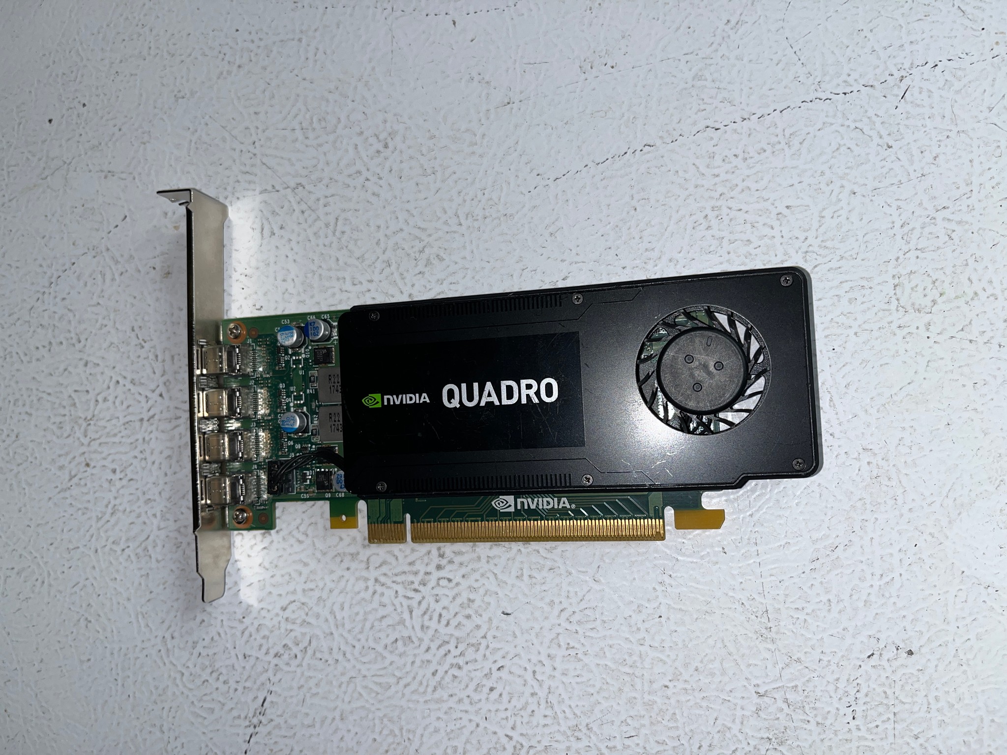 NVIDIA Quadro K1200 4GB GDDR5 GPU – 4× Mini DP – Full‑Height Bracket – Tested