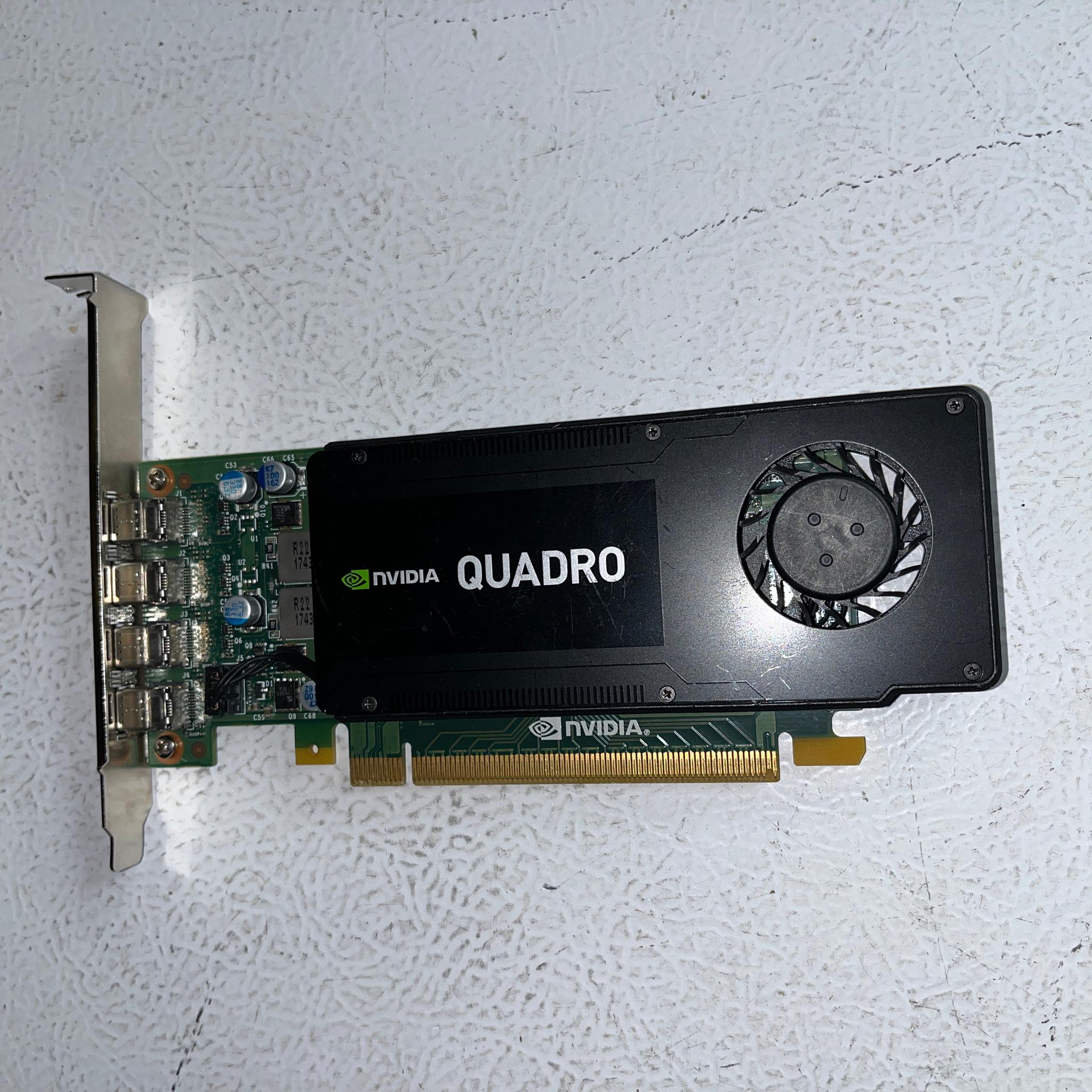NVIDIA Quadro K1200 4GB GDDR5 GPU – 4× Mini DP – Full‑Height Bracket – Tested