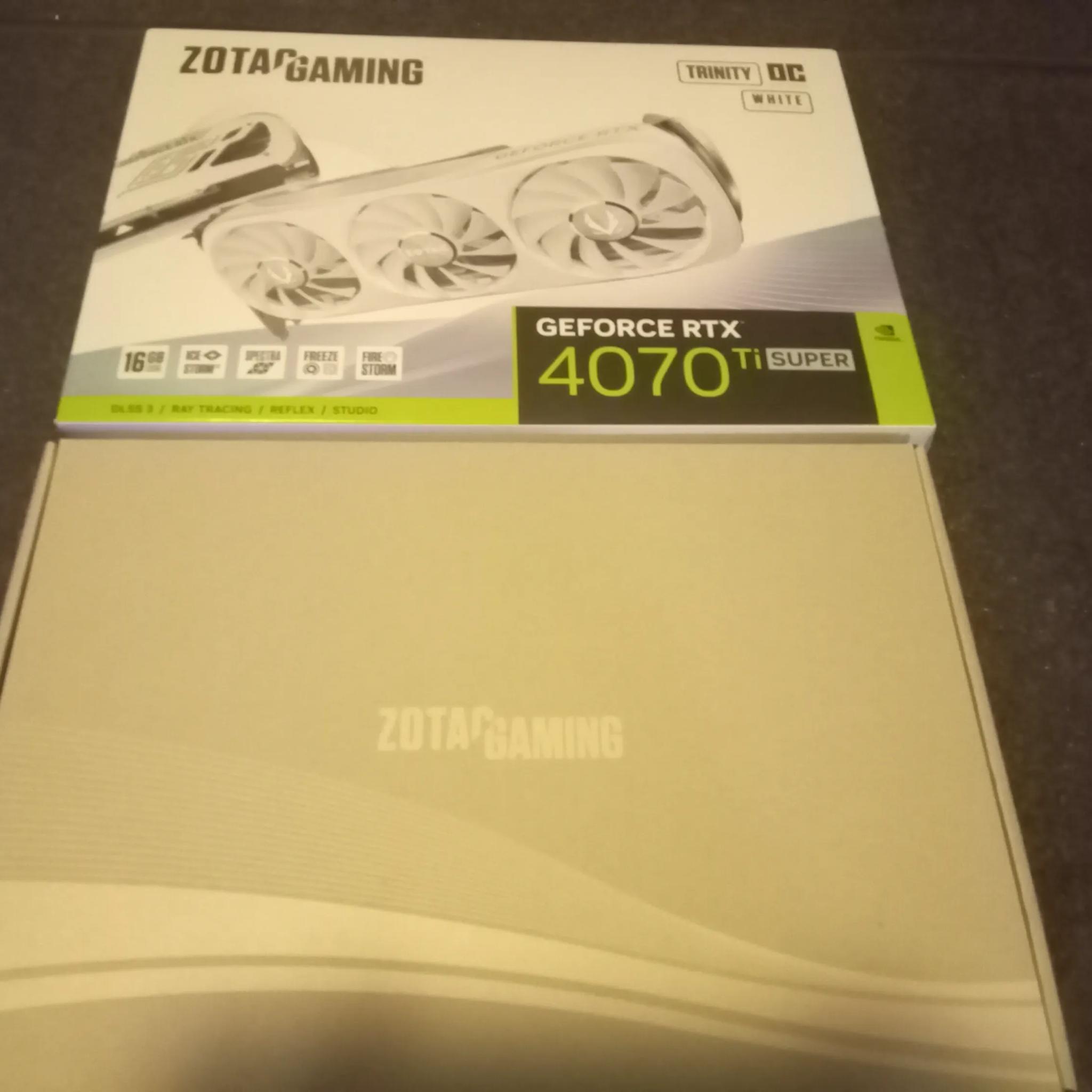Zotac 4070 Ti Super Trinity OC White Edition- Gently Used