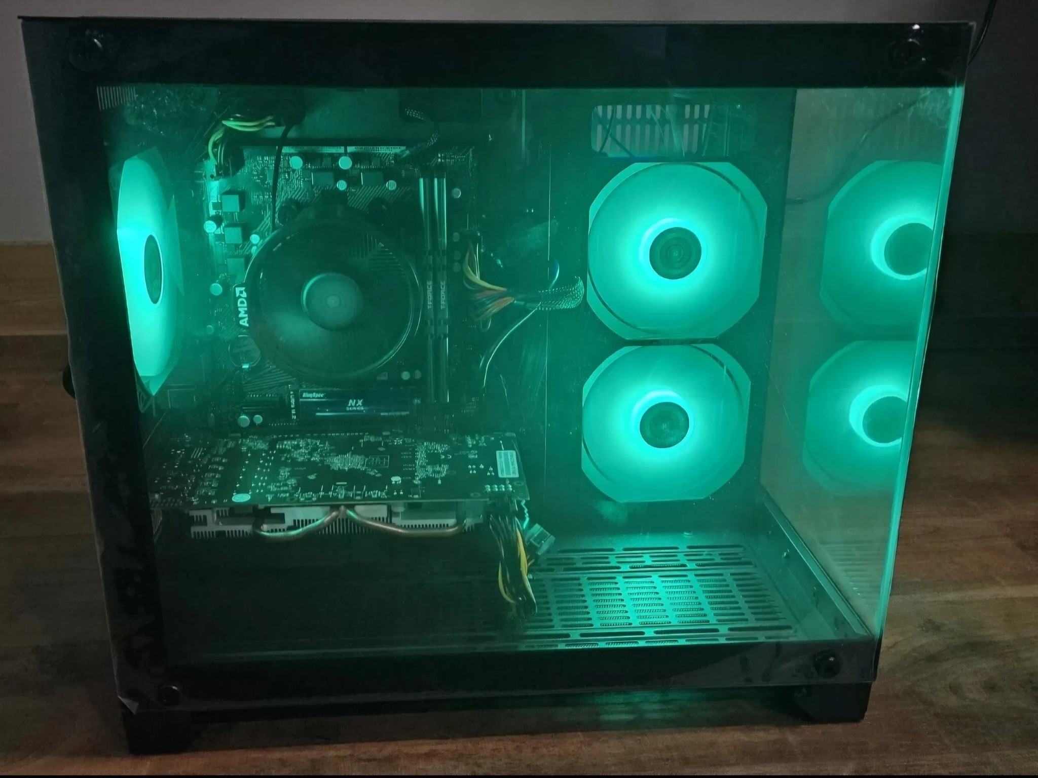 Custom Gaming PC | Ryzen 5 5500, RX580 2048SP 8GB, 16GB DDR4, 1TB Nvme SSD, Windows 11 Pro, Wifi USB
