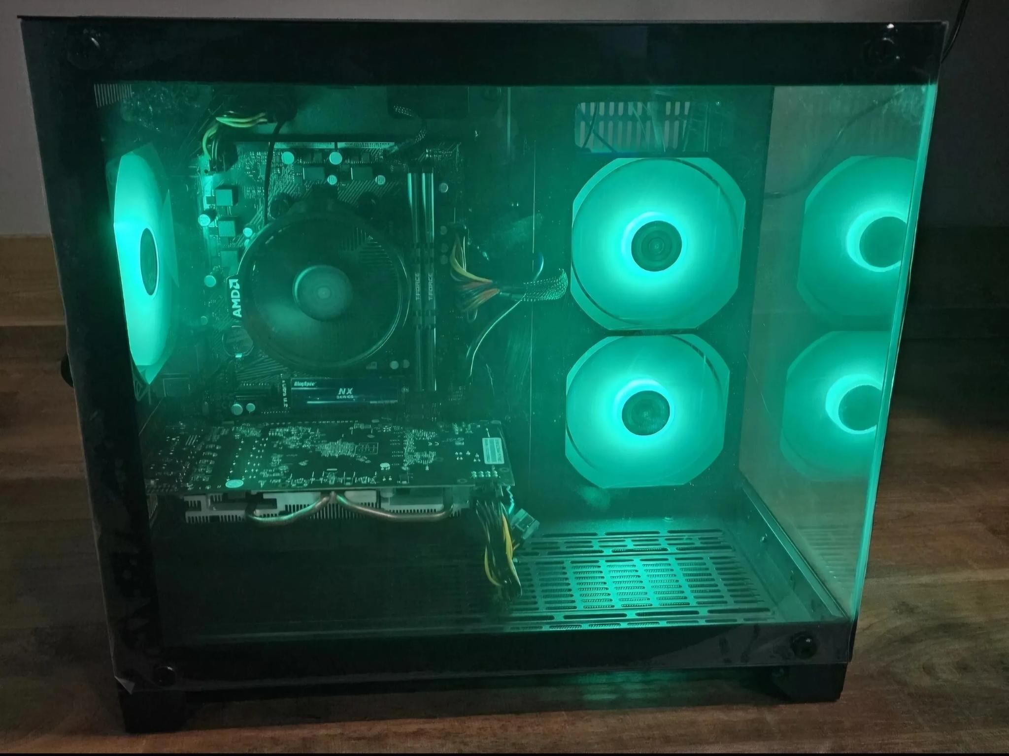 Custom Gaming PC | Ryzen 5 5500, RX580 2048SP 8GB, 16GB DDR4, 1TB Nvme SSD, Windows 11 Pro, Wifi USB