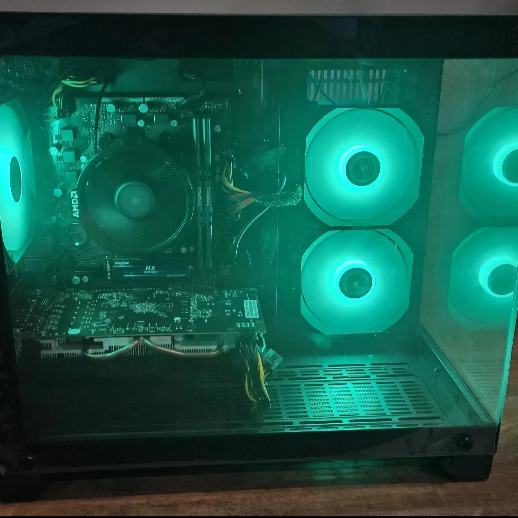 Custom Gaming PC | Ryzen 5 5500, RX580 2048SP 8GB, 16GB DDR4, 1TB Nvme SSD, Windows 11 Pro, Wifi USB