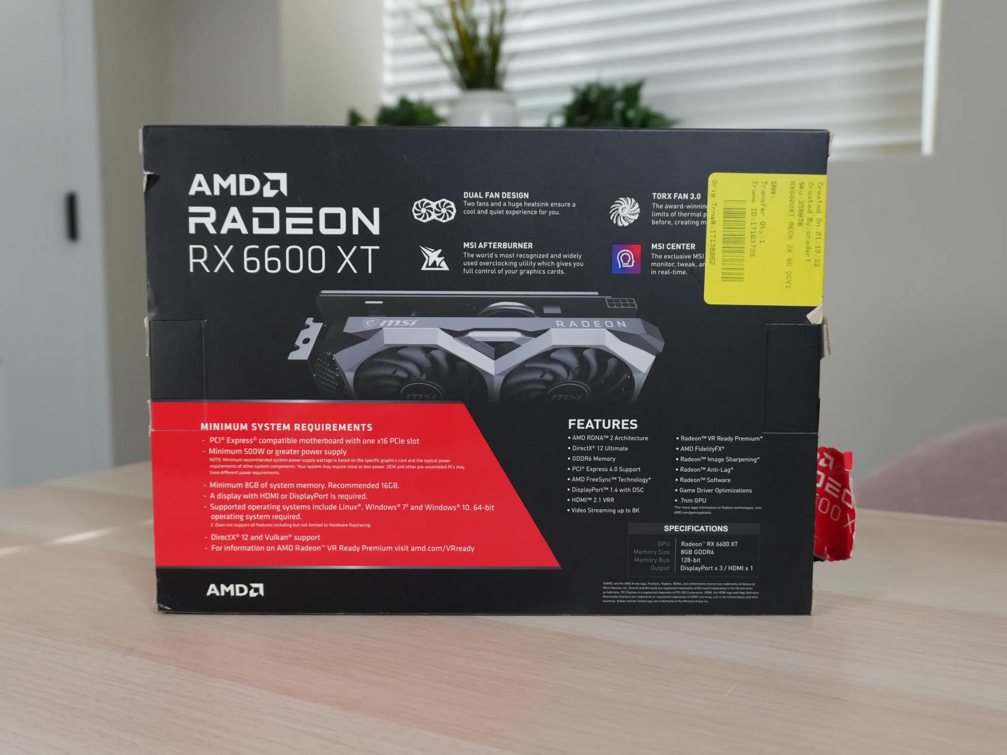 MSI RX 6600 XT MECH 2X