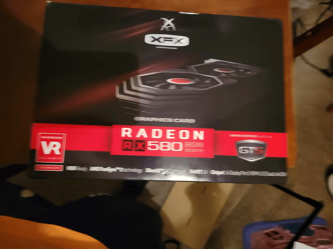 XFX RX 580 8GB OC+ Edition, Black, Nearly New