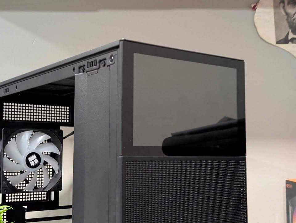 JONSBO D31 Screen and Mesh mATX Black Case + 4 Thermalright ARGB Fans
