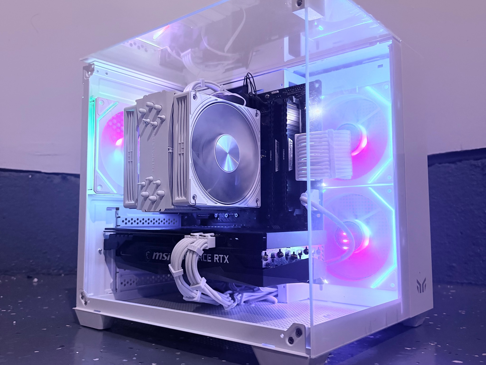 🌈"Glacial Frost"❄️ | 1440p Gaming | RTX 3060 Ti | iRyzen 7 3800X | 32GB Ram | 1TB SSD | Free Ship