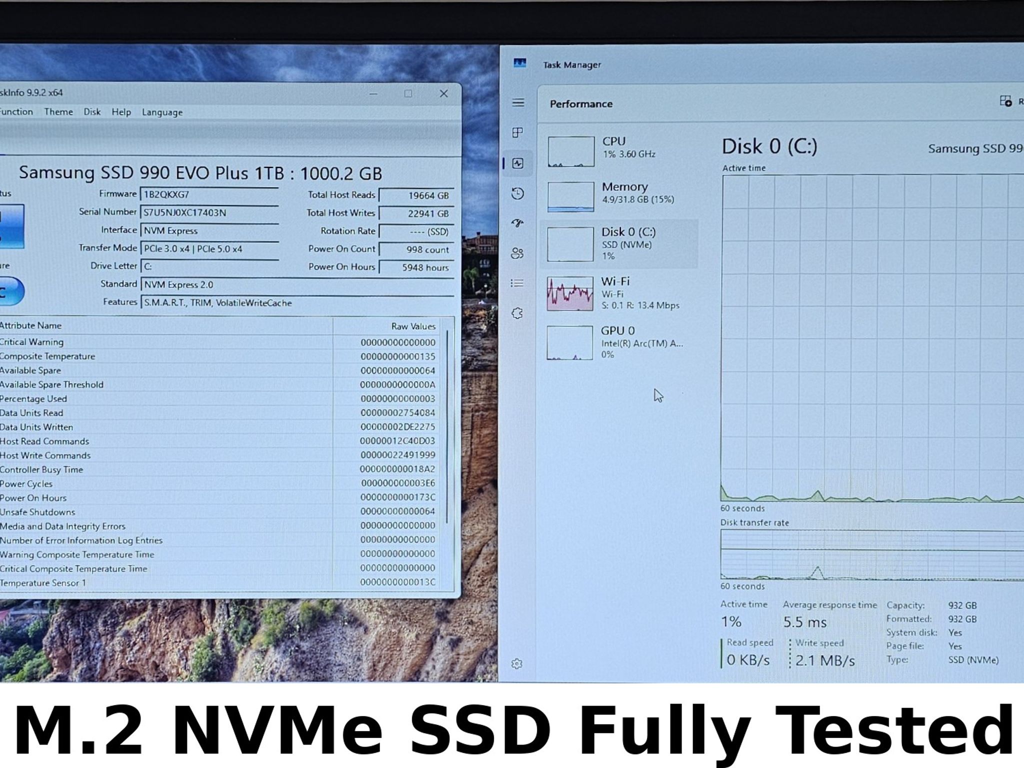 1TB NVMe M.2 SSD Samsung 990 EVO Plus Gen4