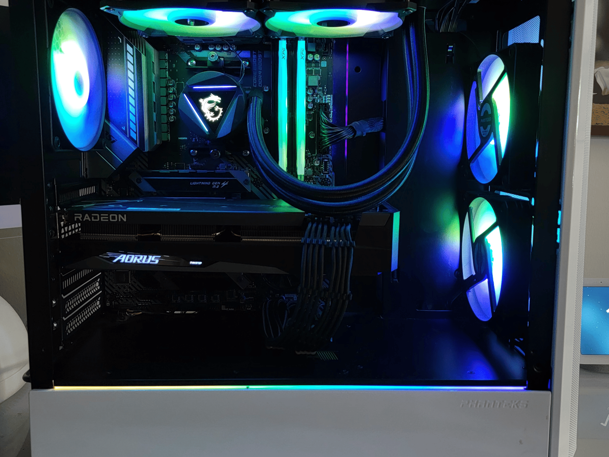 Water Cooled AMD Gaming PC - Featuring Ryzen 7 3800x and RX 6700xt