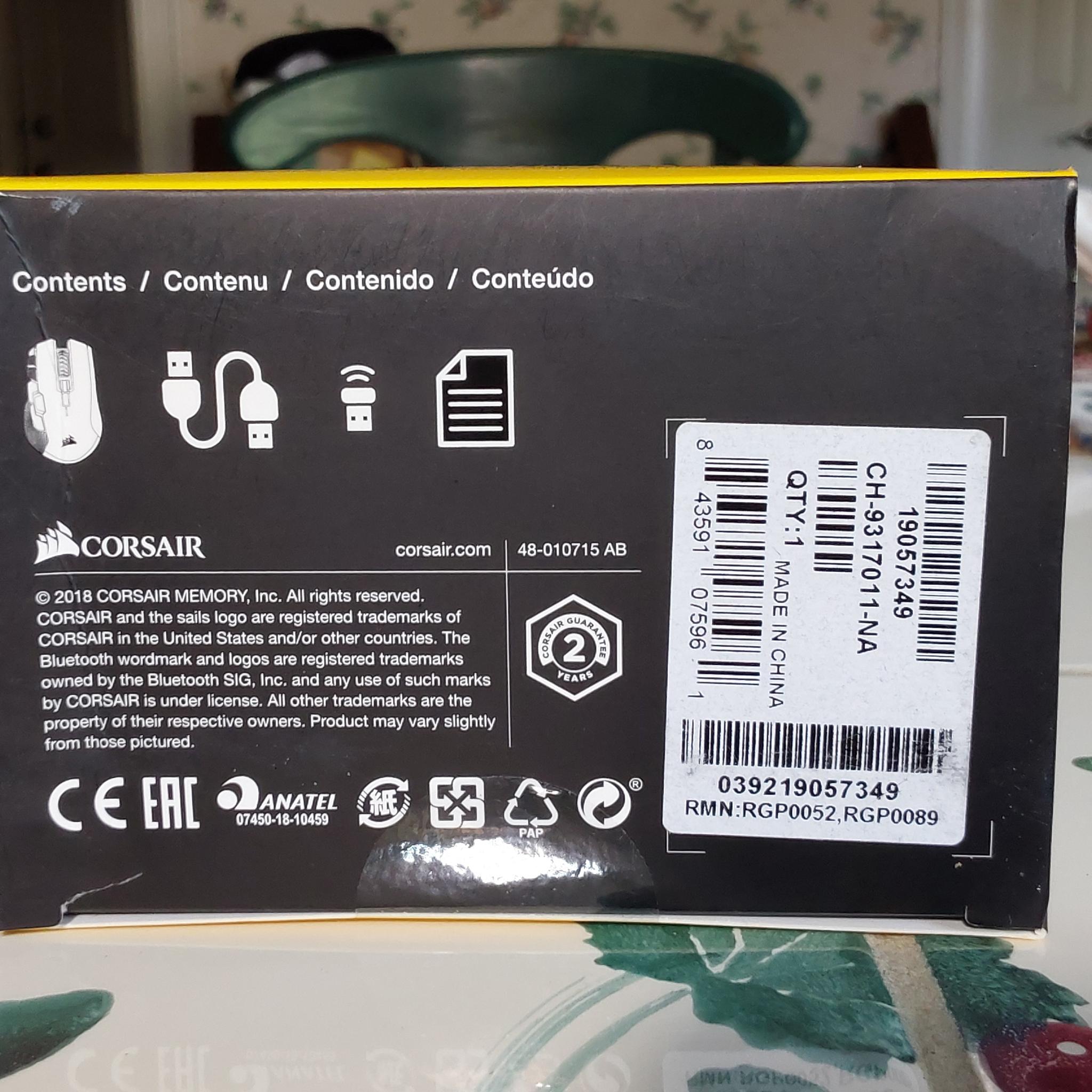 Corsair IRONCLAW Wireless RBG Gaming Mouse (NEW)