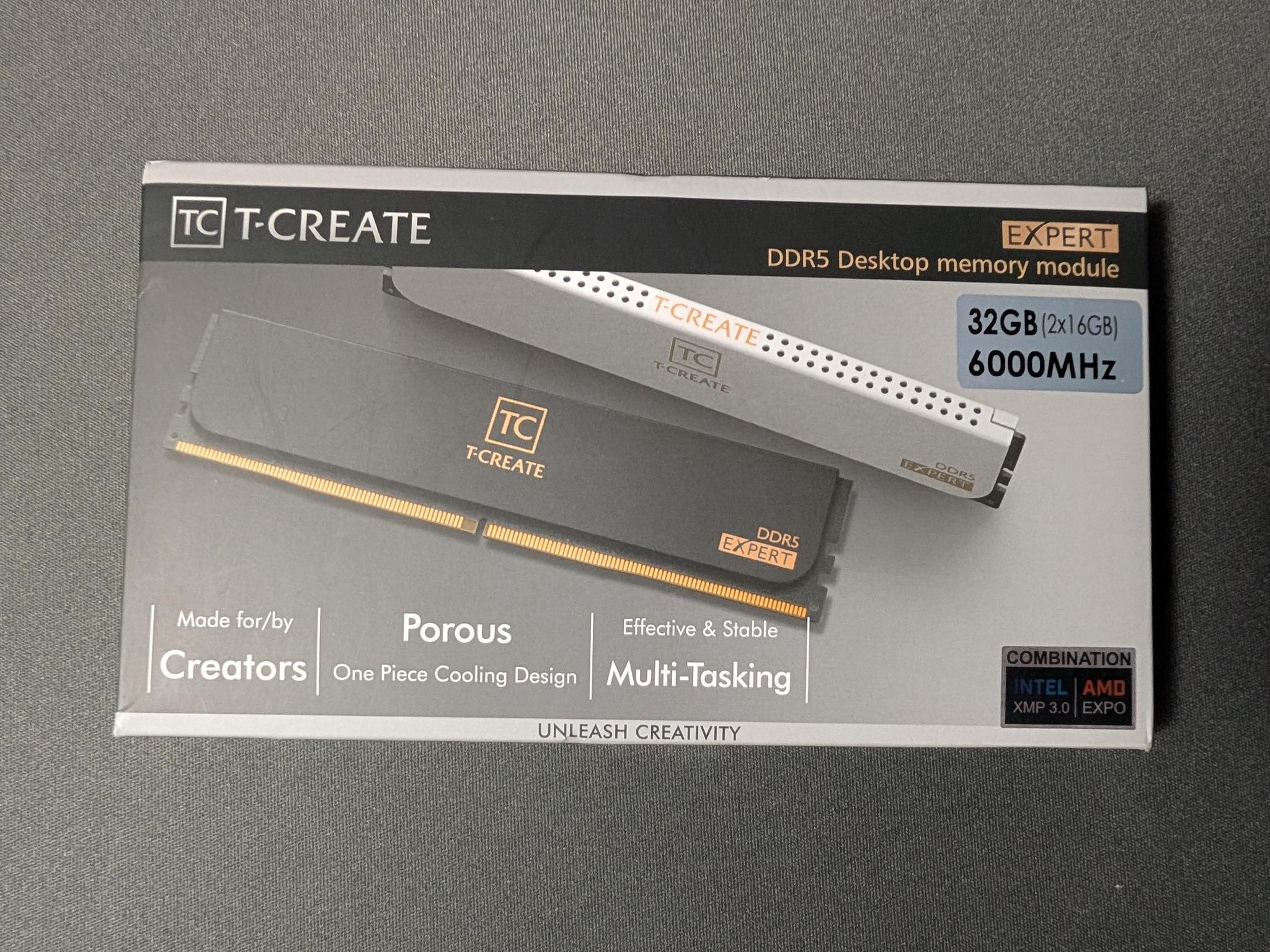 TEAMGROUP T-Create Expert 32GB (2x16GB) DDR5 6000 CL30