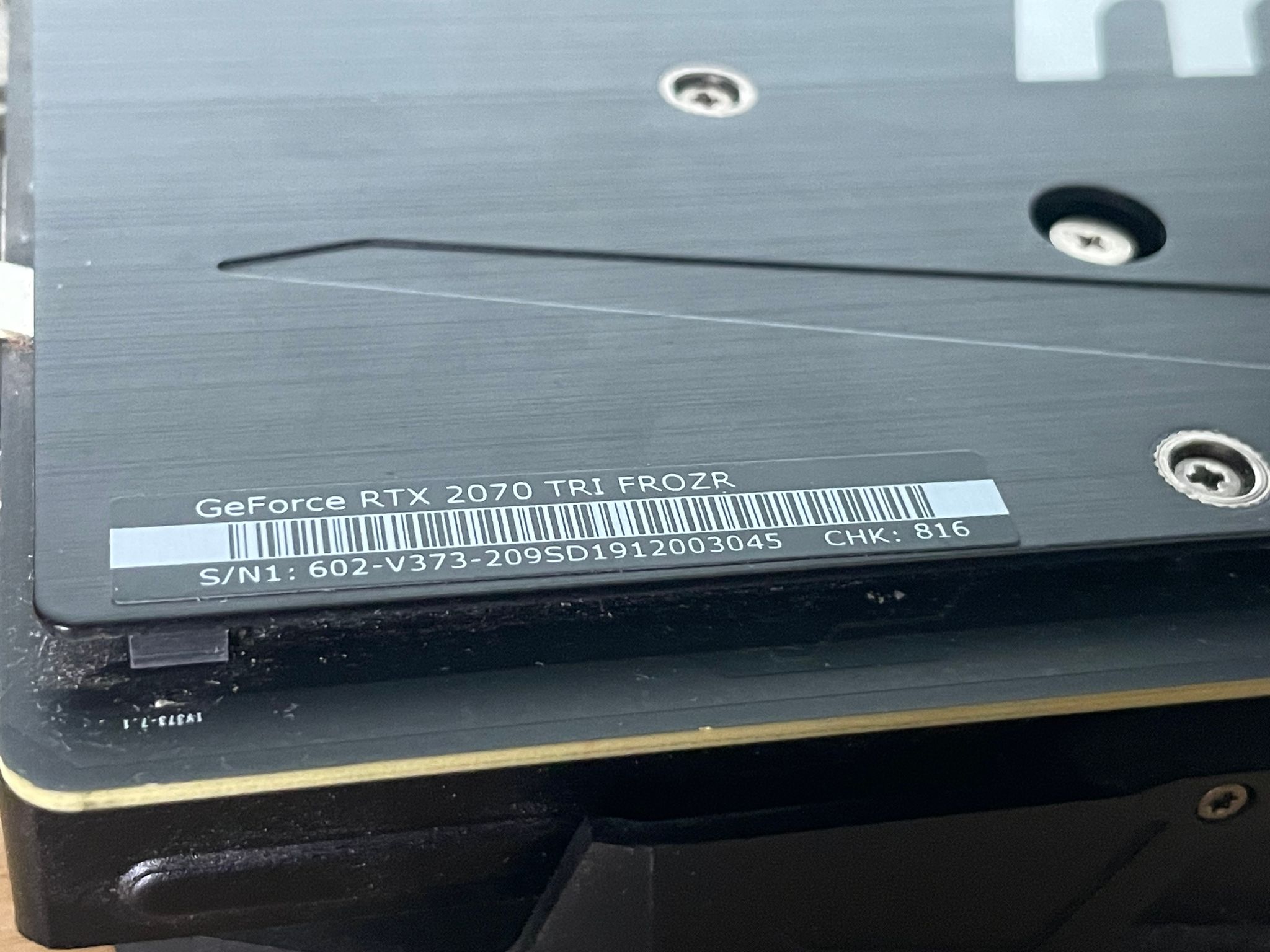 MSI GeForce RTX 2070 TRI FROZR