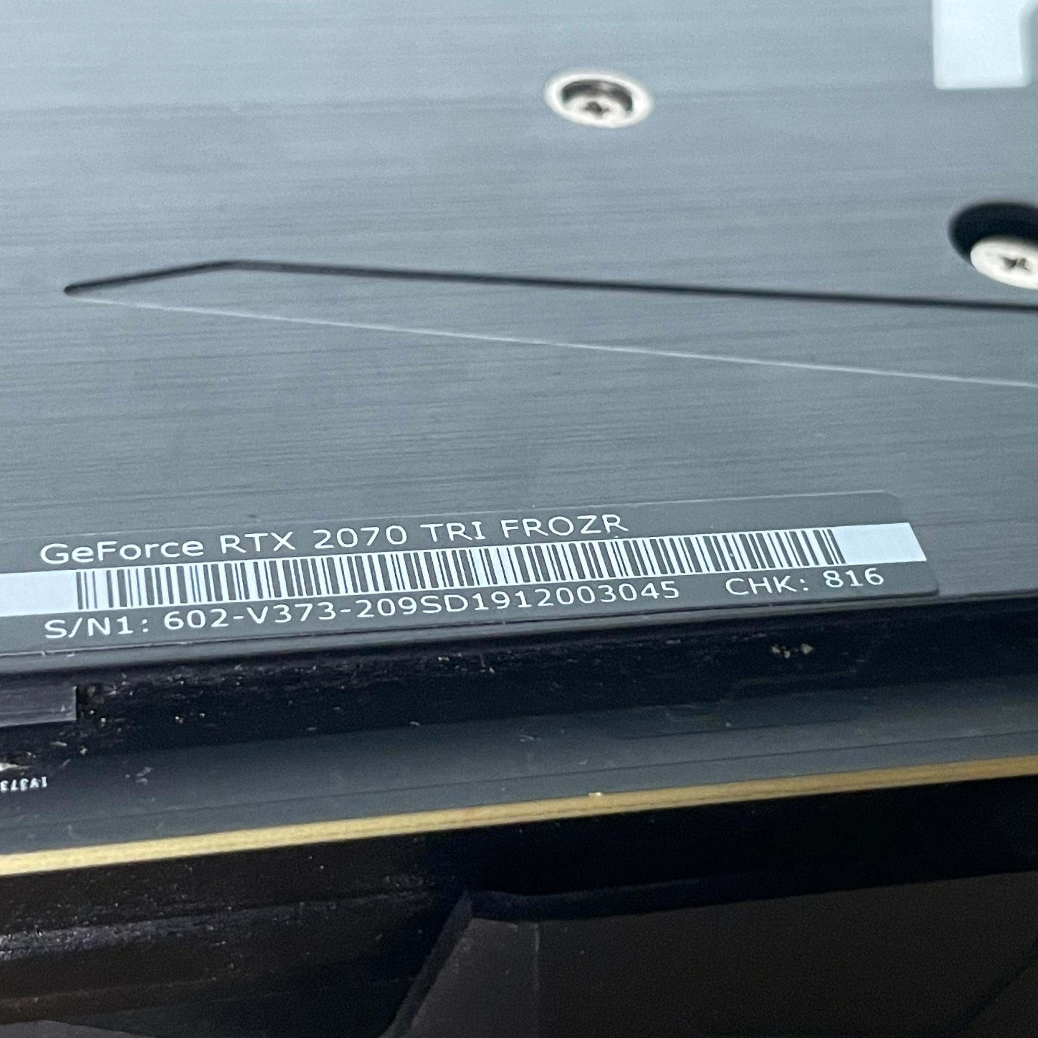 MSI GeForce RTX 2070 TRI FROZR