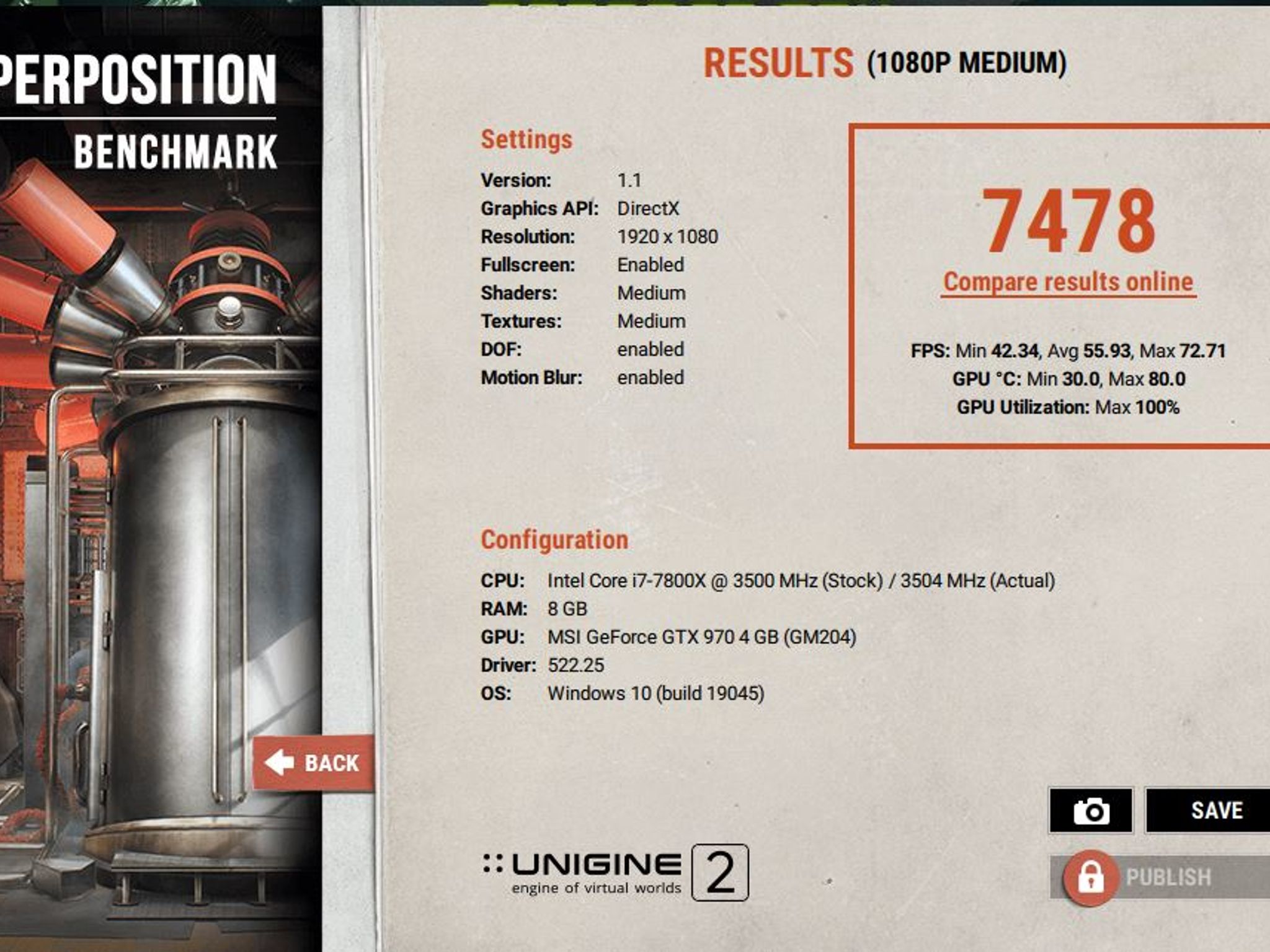 MSI NVIDIA GeForce GTX 970 Afterburner OC 4GB GDDR5 PCIe 3.0 x16 Blower-Style Desktop GPU MS-V317