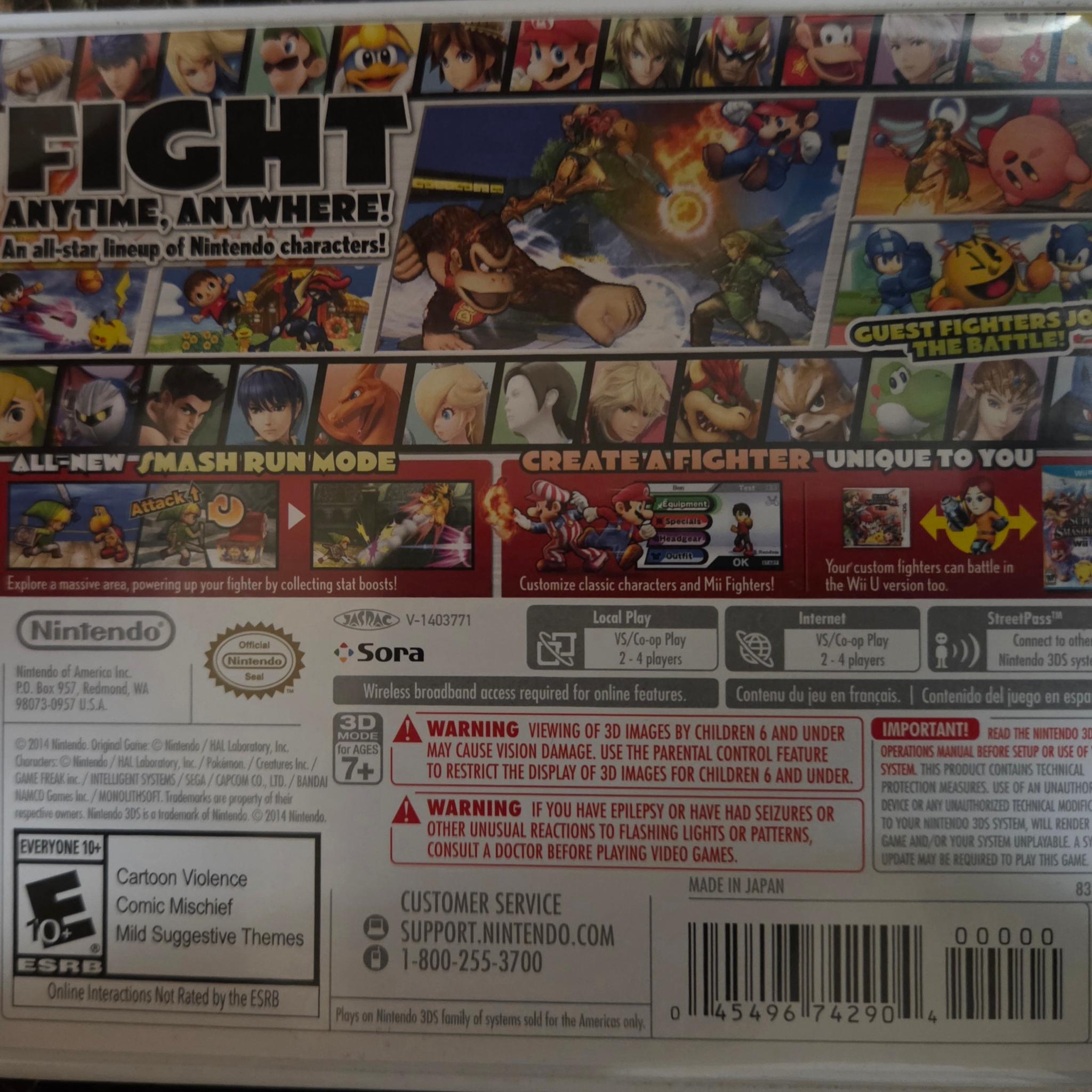 Nintendo 3DS Super Smash Bros